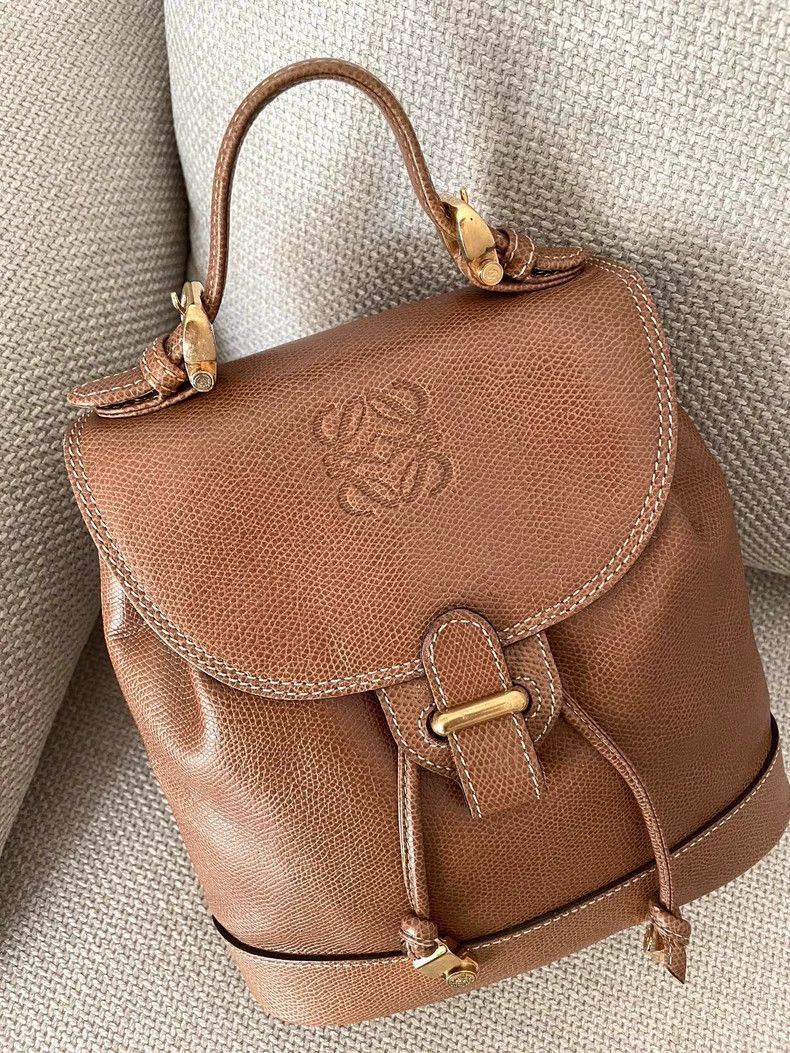 Loewe loewe Small chestnut-colored school bag 2503-Nextarrow Size ONE SIZE - 5 Thumbnail