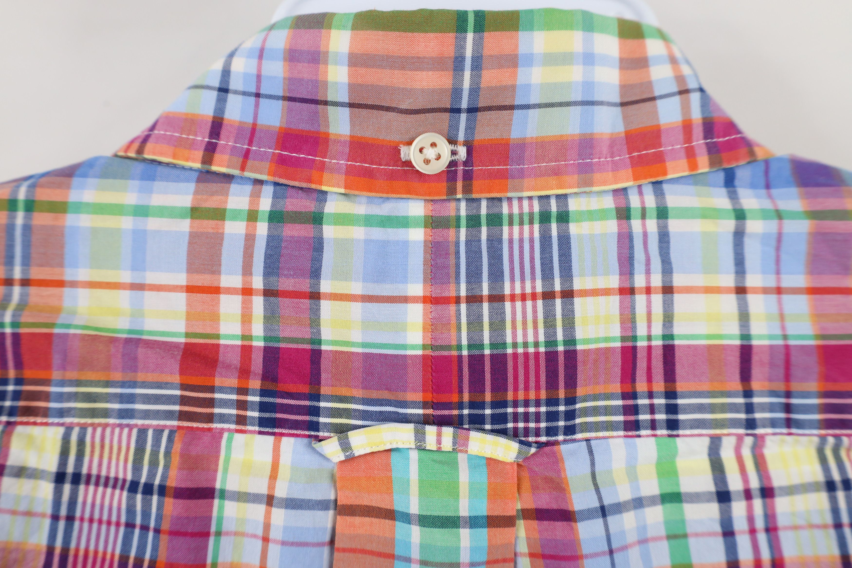 Ralph Lauren × Vintage Vintage 90s Ralph Lauren Madras Rainbow Button Down Shirt Size US M / EU 48-50 / 2 - 9 Thumbnail