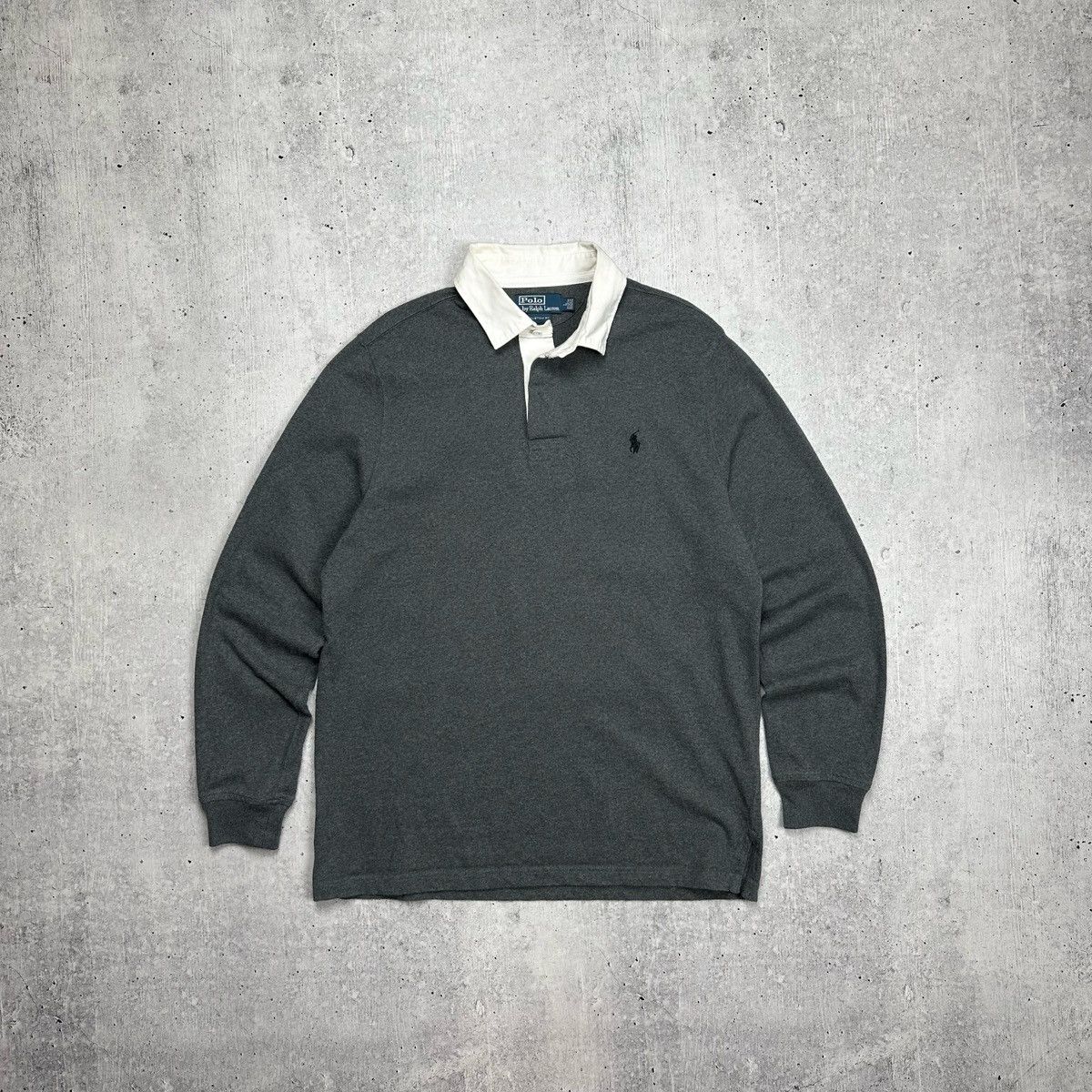 Polo Ralph Lauren × Rugby Ralph Lauren × Vintage Vintage Y2k Polo Ralph Lauren Rugby Long Sleeve Streetwear Size US L / EU 52-54 / 3 - 1 Thumbnail