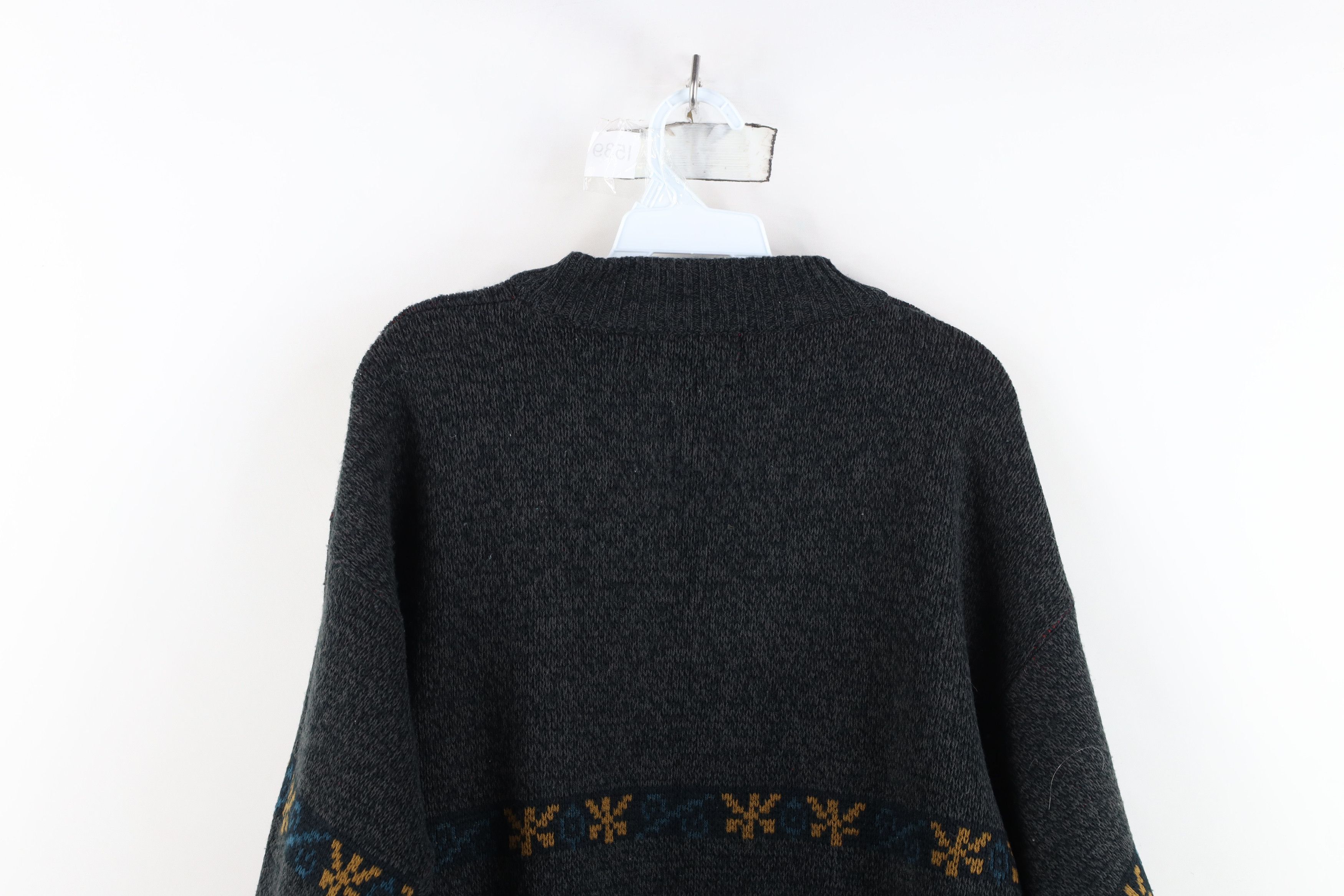 Vintage Vintage 90s Streetwear Fair Isle Knit Crewneck Sweater Size US L / EU 52-54 / 3 - 8 Thumbnail