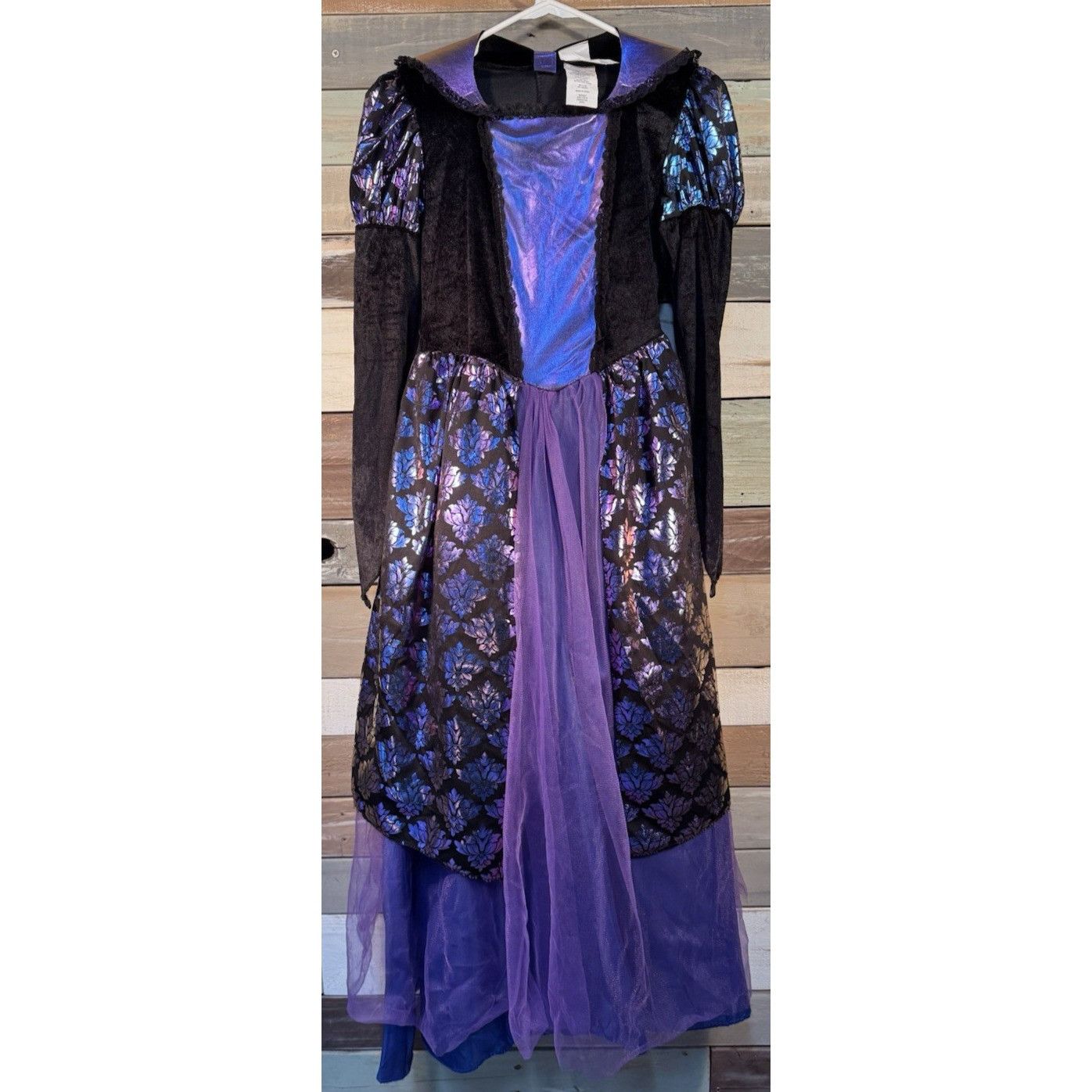 Other Halloween Costume Girls Purple & Black Gothic Witch Large 1 Size ONE SIZE - 1 Thumbnail