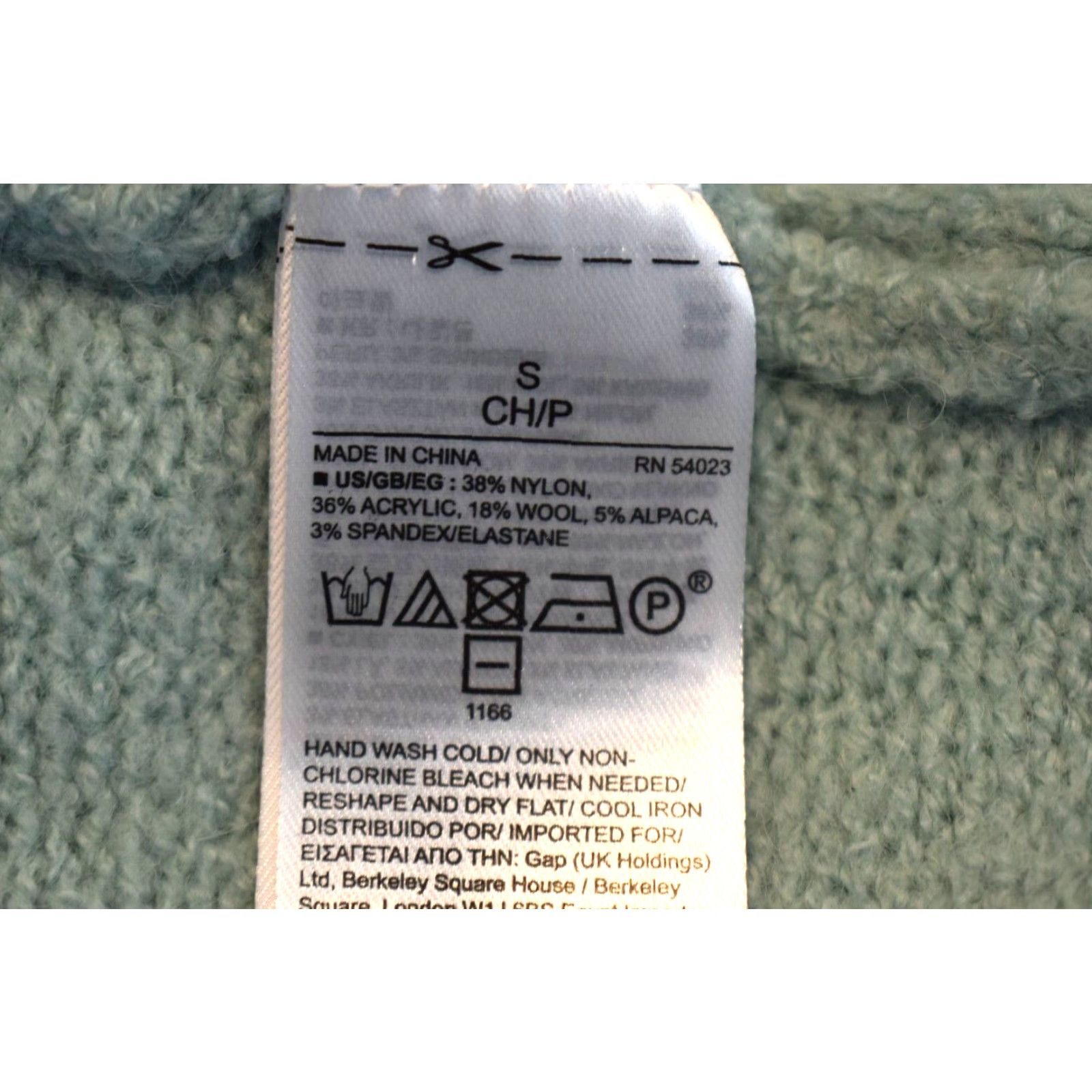 Gap Gap Sweater Womens Small Light Blue Seafoam Green Alpaca Wool Blend Knit Pullover Winter Size S / US 4 / IT 40 - 6 Thumbnail