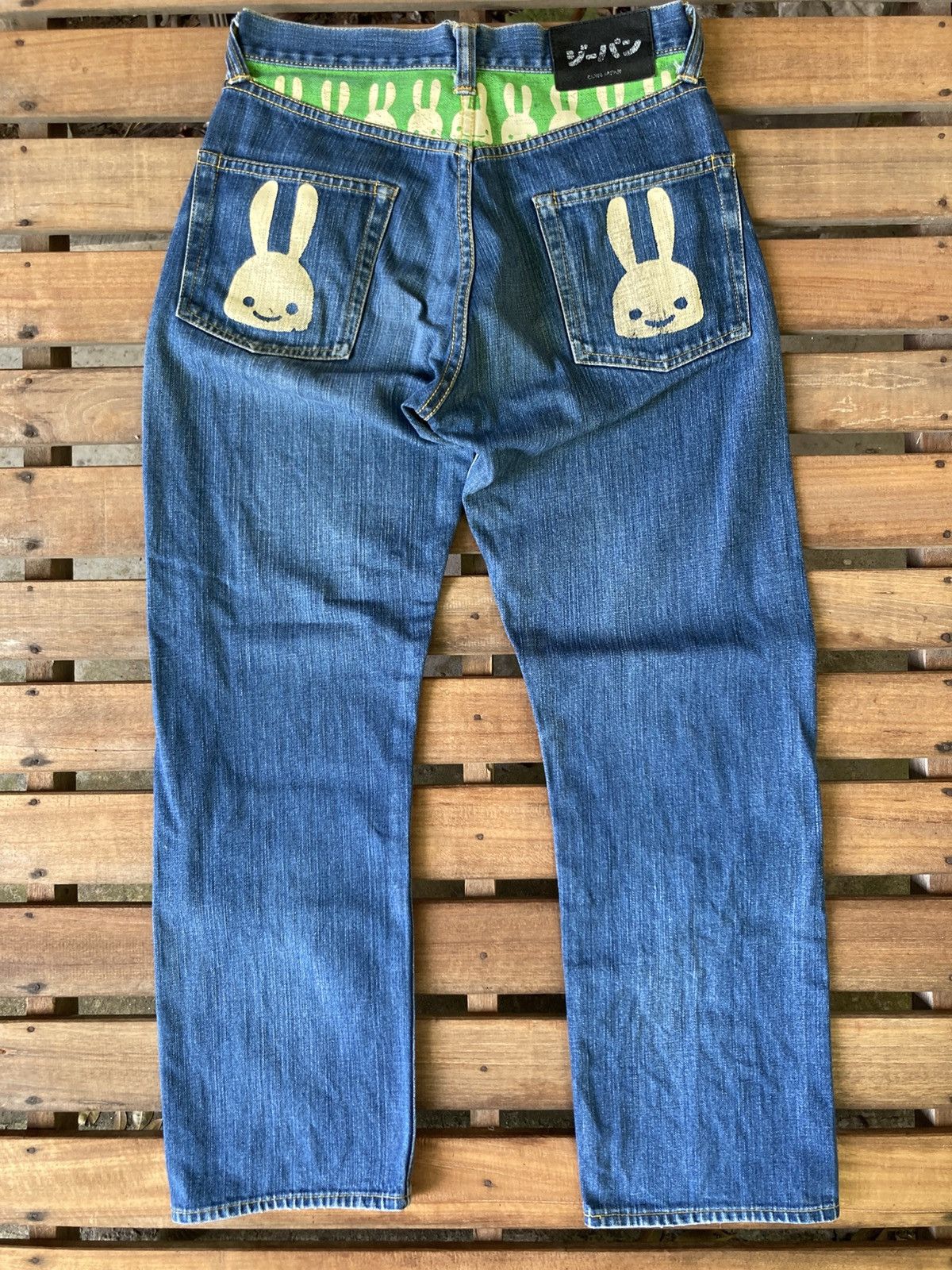 Japanese Brand Cune Japan Blue Mascot Relaxed Fit Denim Jeans Size US 28 / EU 44 - 2 Thumbnail