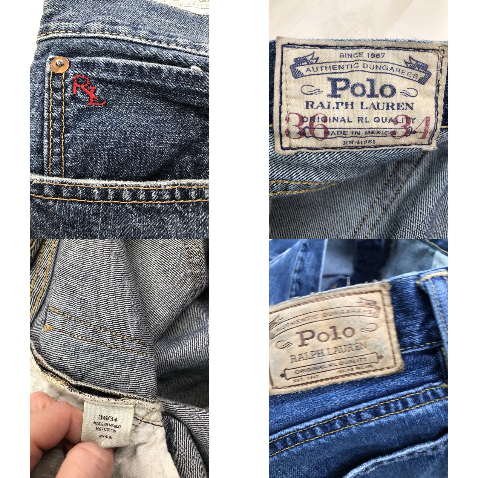 Polo Ralph Lauren Polo Ralph Lauren Jeans Varrick Slim Straight Leg Denim 36x34 Men's Blue Cotton Denim 90s Logo Preppy Distress” Size US M / EU 48-50 / 2 - 8 Thumbnail
