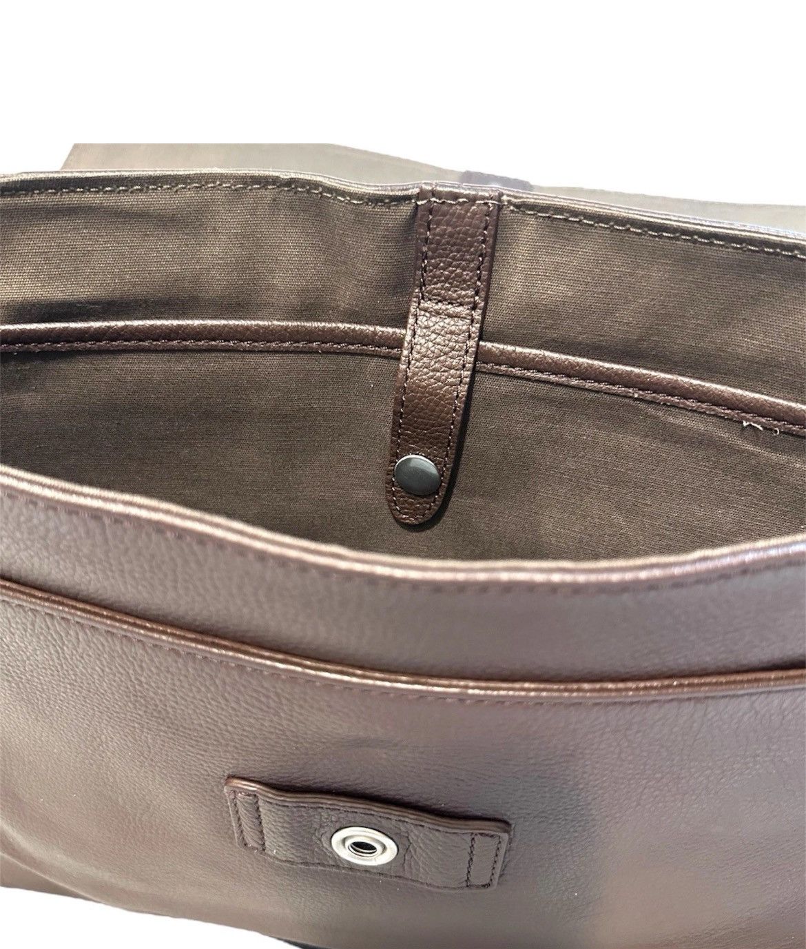 Jack Spade Jack Spade Brown Leather Messenger Bag – Laptop Briefcase Size ONE SIZE - 6 Thumbnail