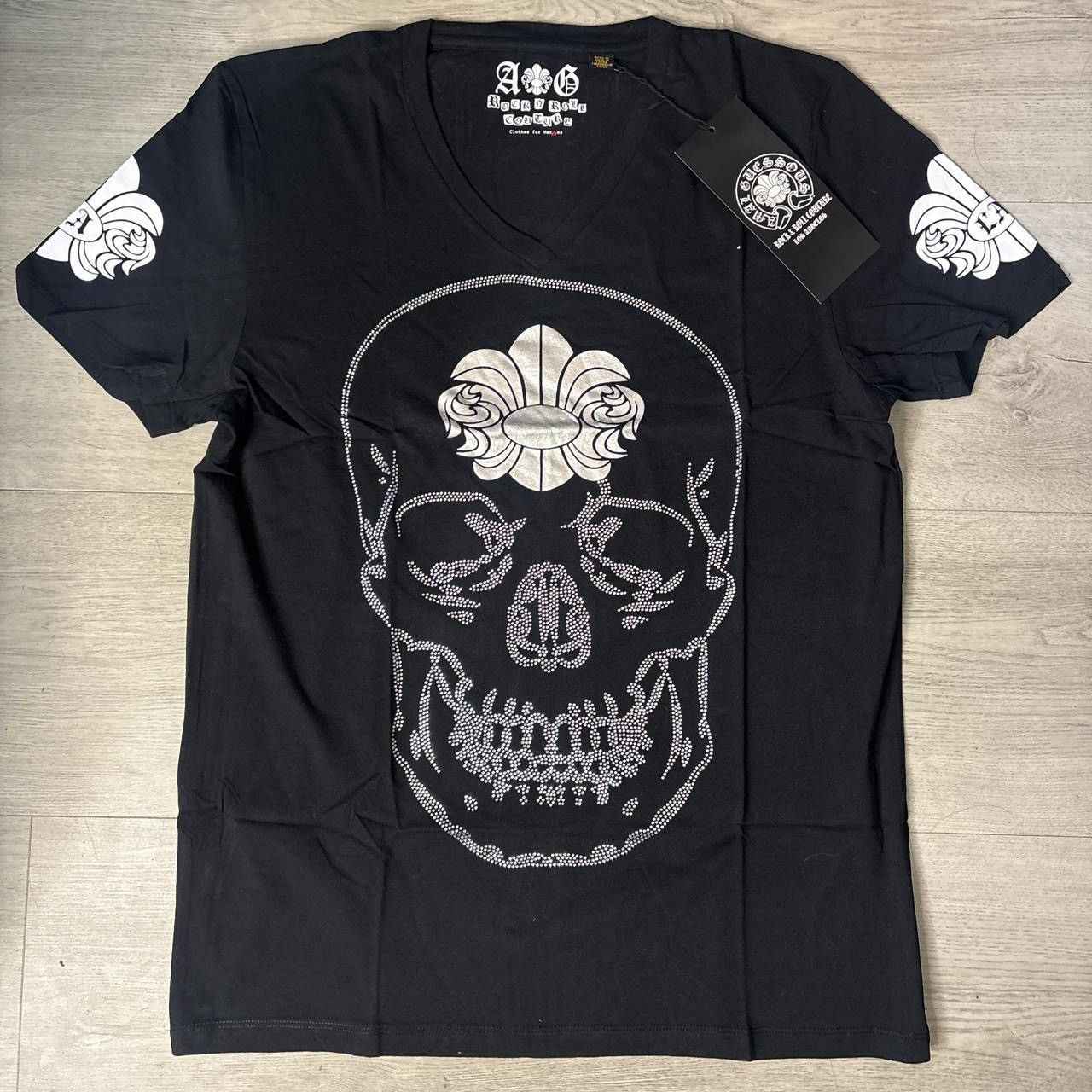 A&G Rock Vintage 2008 A&G Rock Couture Amal Guessous Rhinestone Skull Size US M / EU 48-50 / 2 - 5 Thumbnail