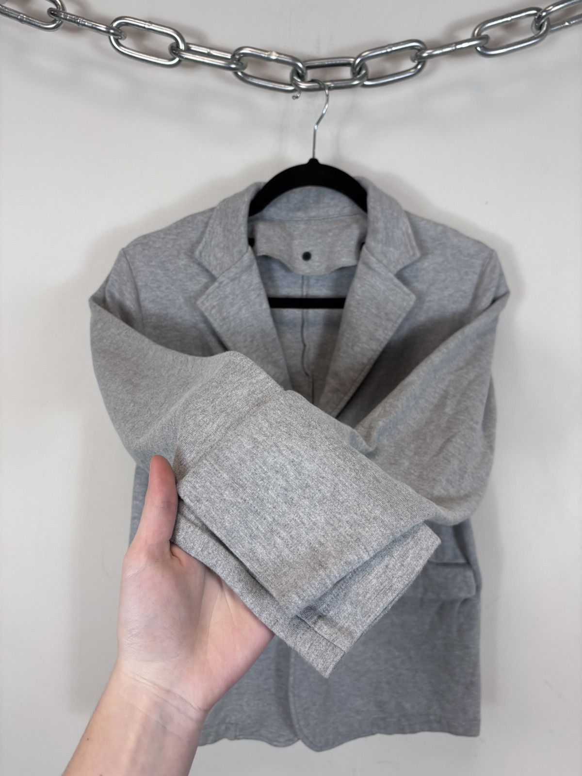 Japanese Brand Japanese Brand Men’s Minimalist Grey Cotton Blazer Jacket Size US S / EU 44-46 / 1 - 9 Thumbnail