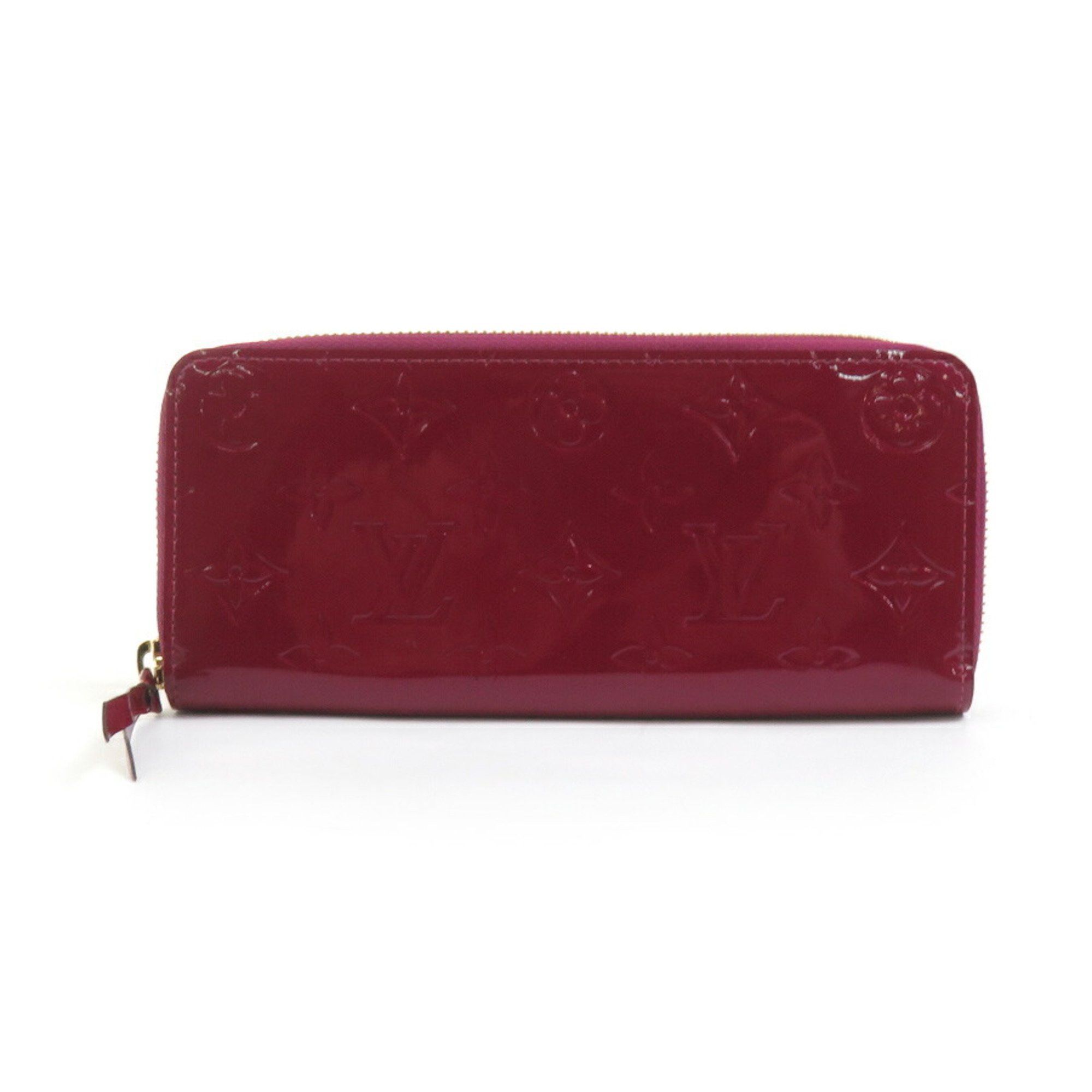 Louis Vuitton Louis Vuitton Round Long Wallet Monogram Vernis Portefeuille Clemence Magenta Women's M90972 55905f Size ONE SIZE - 1 Thumbnail