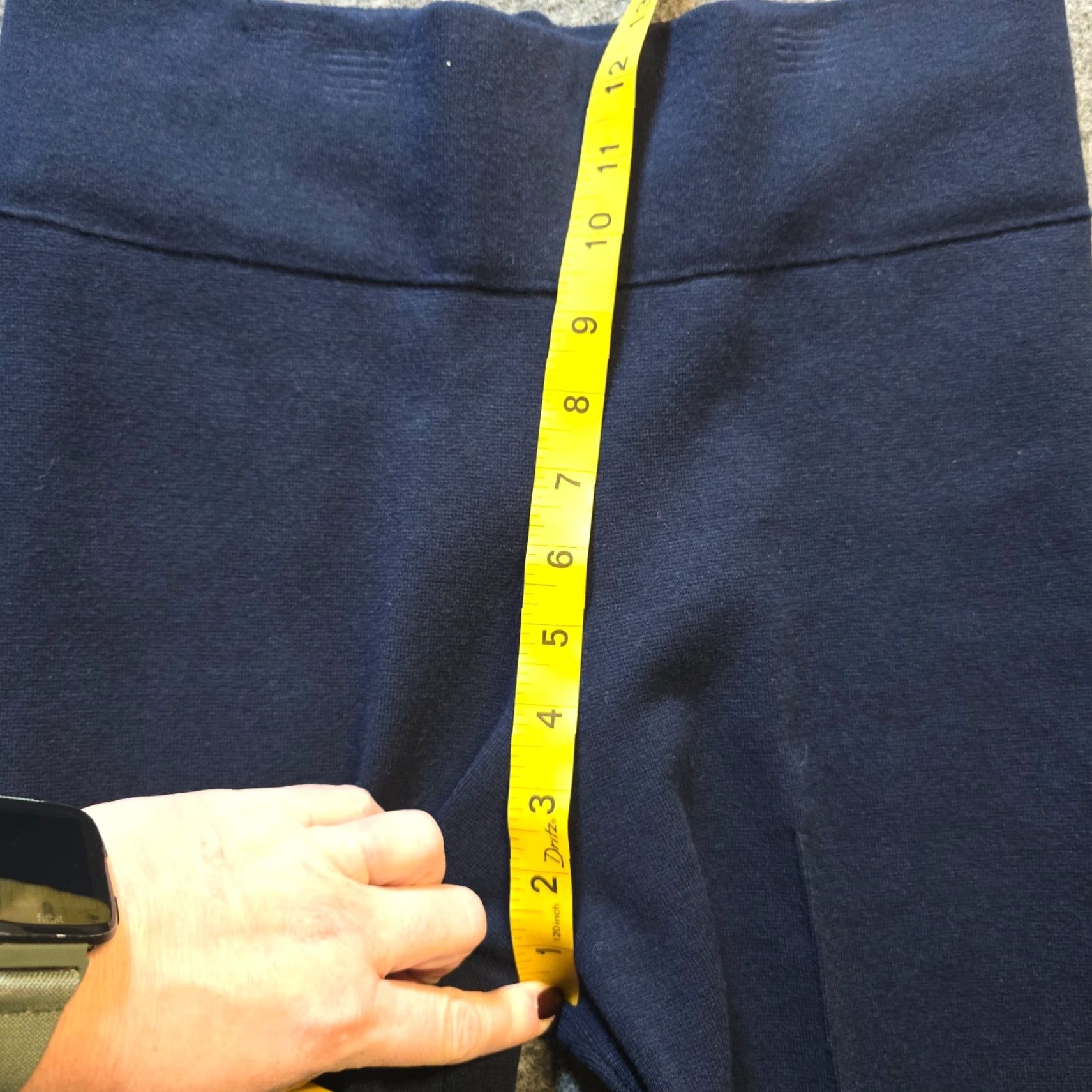 J.Crew J. Crew Pants Womens Medium Blue Knit Wide-Leg Pull On Ankle Waist 28in Inseam 27in Capable Casual Career Size 32" / US 10 / IT 46 - 5 Thumbnail
