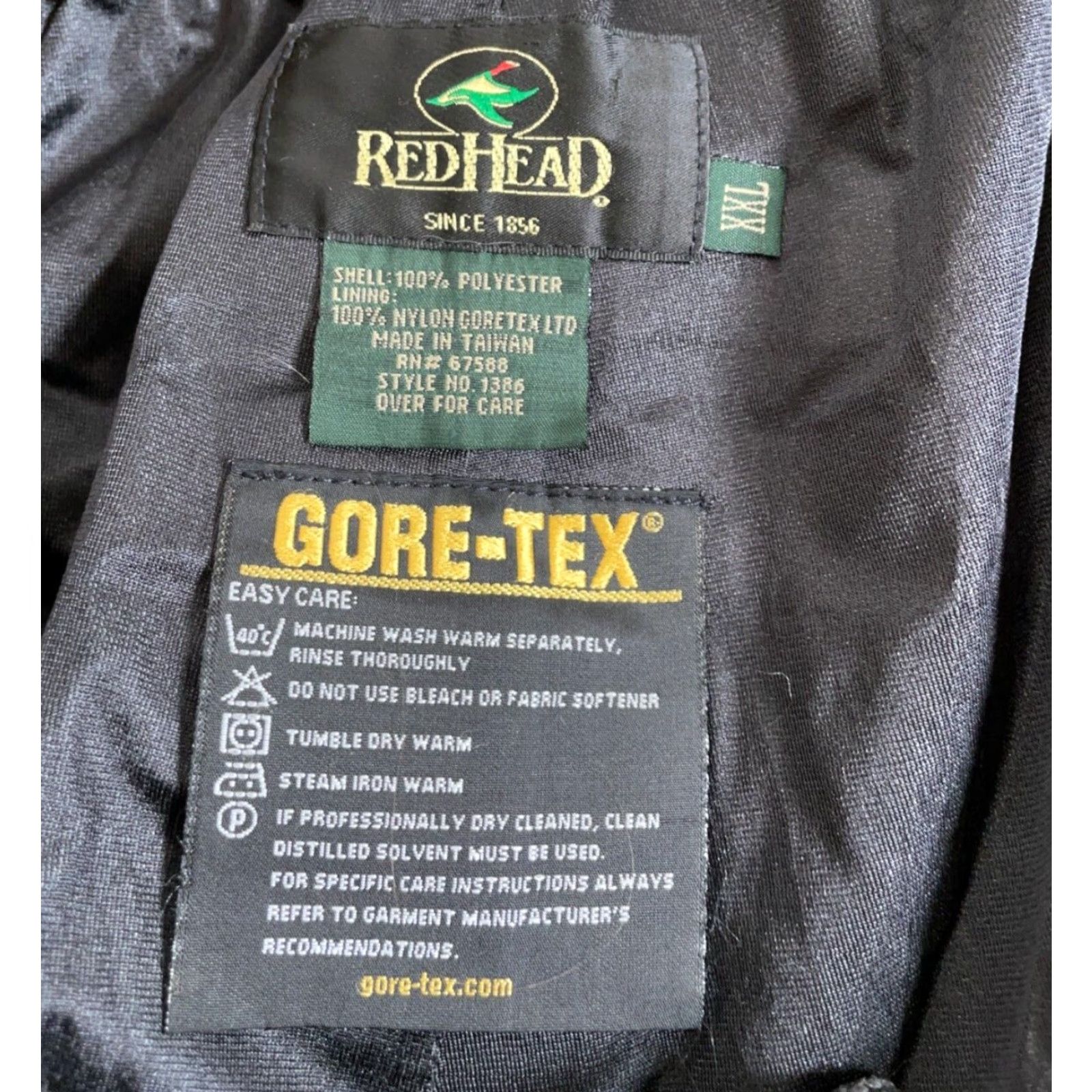 Vintage RedHead Goretex Camo Drawstring Hunting Pants Men's 2XL Brown Camouflage Lined Size US 38 / EU 54 - 3 Thumbnail
