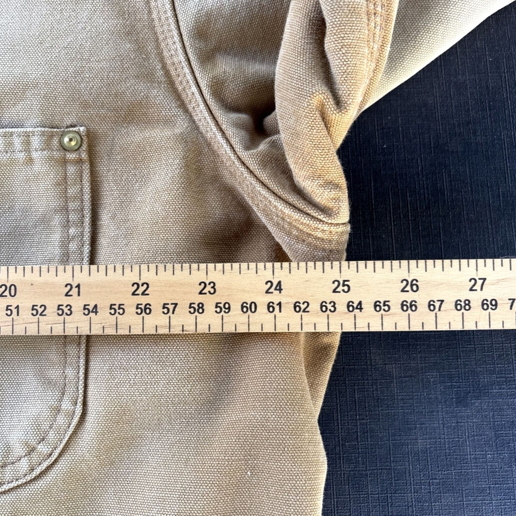 Carhartt VINTAGE Carhartt Jacket Field Coat L Beige 90s Chore Insulated Lined Heavyweight Pockets Button Mens Size US L / EU 52-54 / 3 - 4 Thumbnail