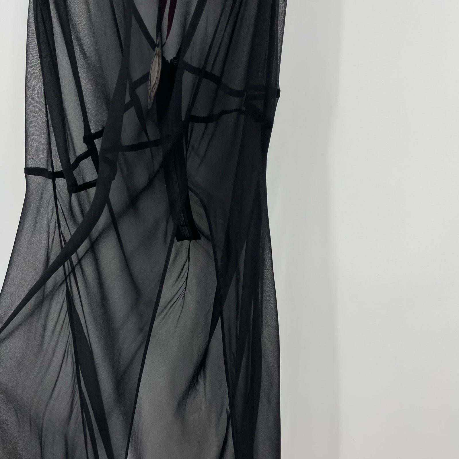 Mirror Palais Mirror Palais | NWT Bow Wrap Dress in Noir Black Silk XS Size XS / US 0-2 / IT 36-38 - 9 Thumbnail
