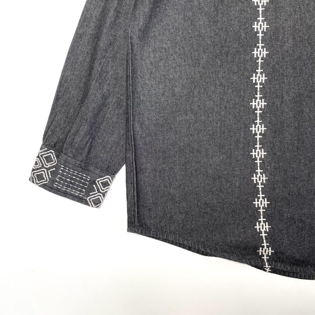 Designer × Japanese Brand Amina Embroidery Round Collar Shirt Kapital Style Size US XL / EU 56 / 4 - 4 Thumbnail