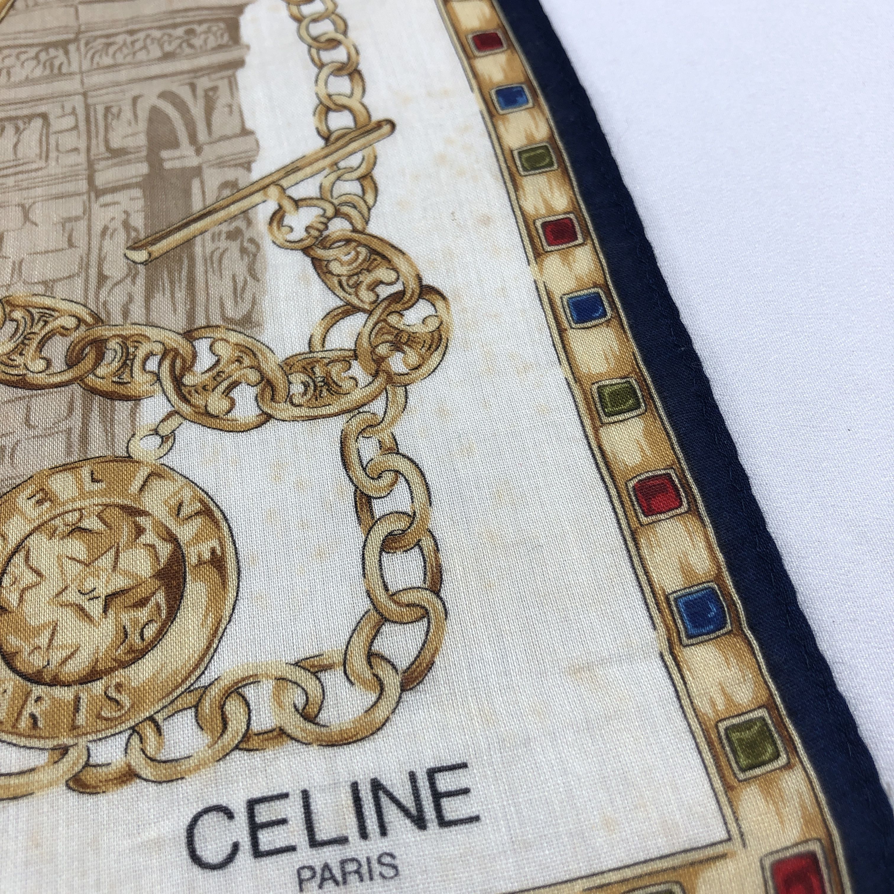 Celine Celine Handkerchief Neckerchief Bandana H2848 Size ONE SIZE - 6 Thumbnail
