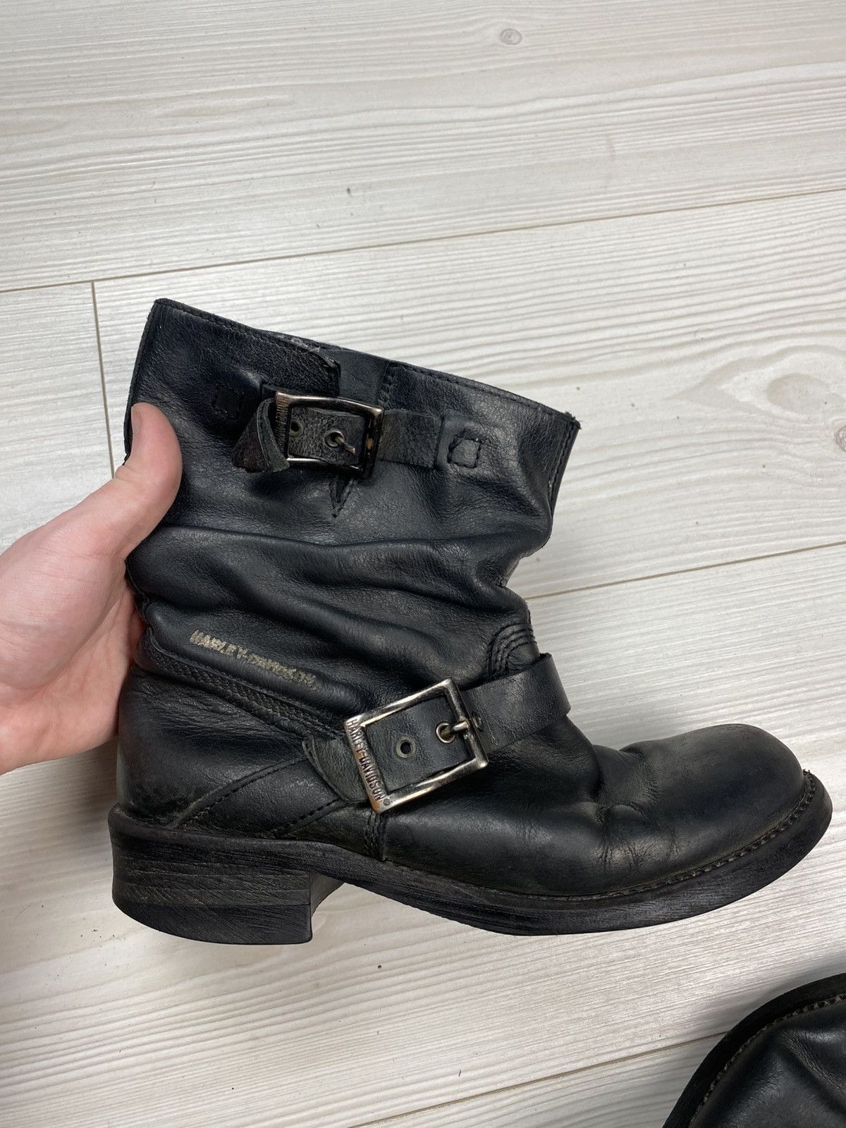 Vintage Vintage avant garde leather boots Harley Davidson y2k Size US 9 / IT 39 - 10 Thumbnail