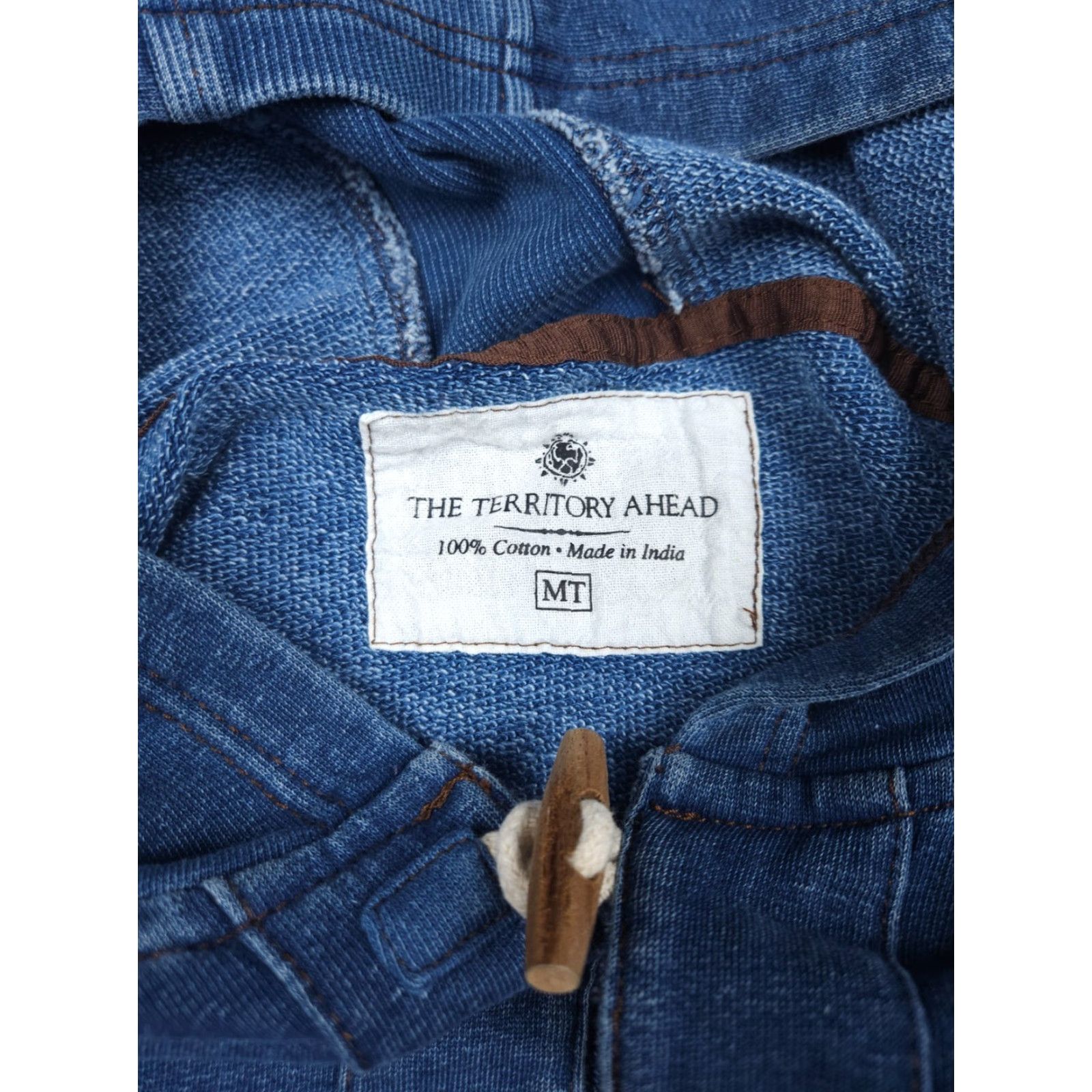 The Territory Ahead VINTAGE Territory Ahead Hoodie Mens M Blue Clasp Washed Fade Long Sleeve Hooded Pullover Regular Size Tall Fall Spring Summer Strapped Accent Size US M / EU 48-50 / 2 - 5 Thumbnail