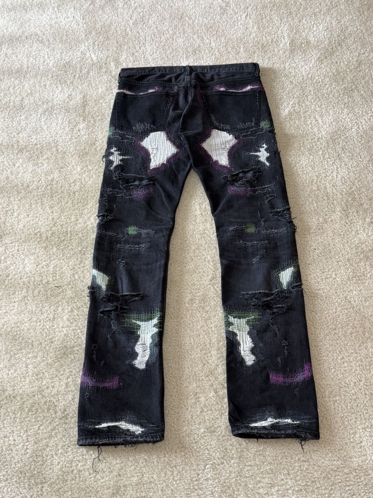Vlone VLONE SS18 Black Scab Denim Size US 32 / EU 48 - 4 Thumbnail