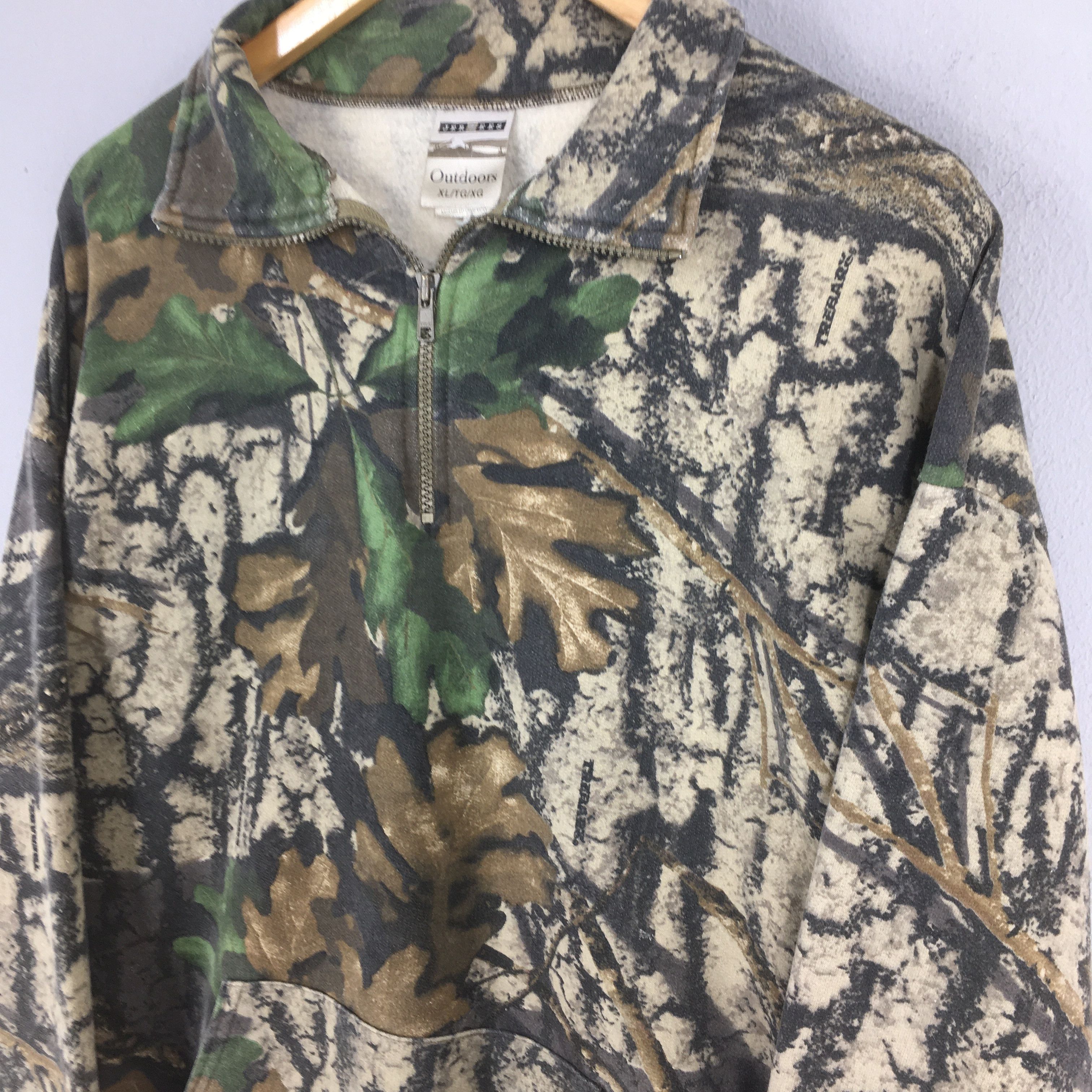 Jerzees Vintage 90s Jerzees Mossy Oak Camo Sweatshirt XLarge Size US XL / EU 56 / 4 - 4 Thumbnail