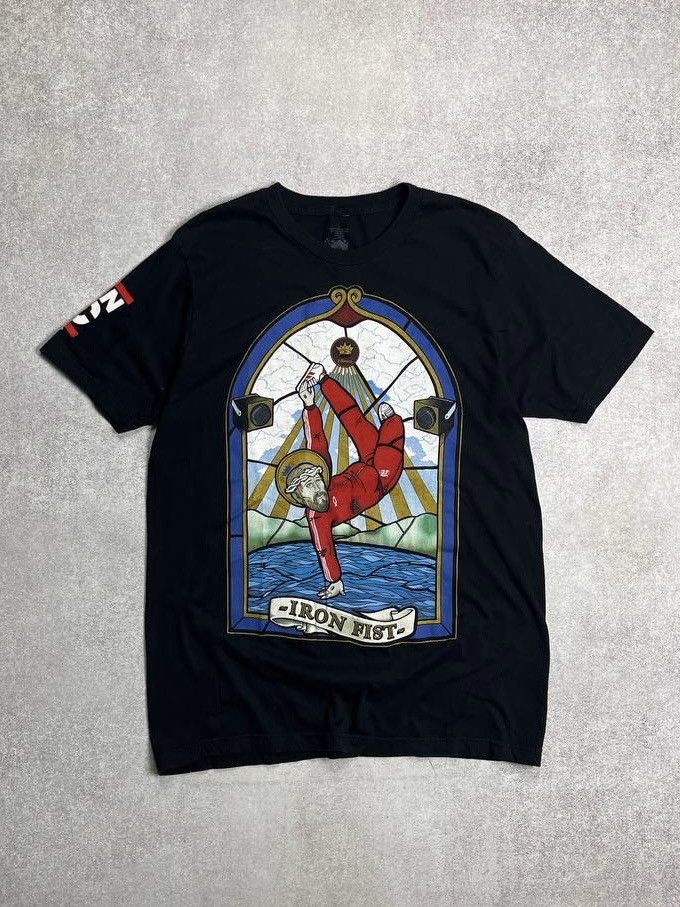 Vintage Vintage Dancing Jesus In Adidas Avantgarde T-shirt L Size US L / EU 52-54 / 3 - 1 Thumbnail