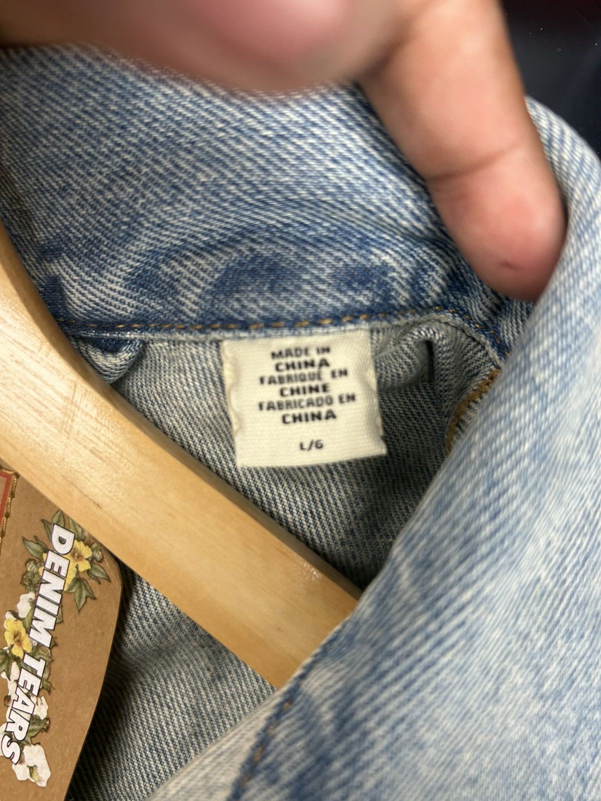 DENIM TEARS × Levi's Denim Tears x Levi's Cotton Wreath Denim Jacket Size US L / EU 52-54 / 3 - 3 Thumbnail