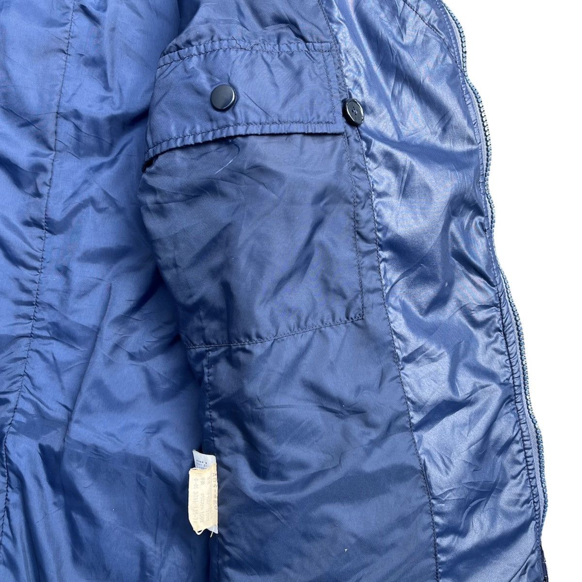 Adidas × Descente × Vintage 70s Adidas Descente 3 Striped Blue Bikers Jacket Size US M / EU 48-50 / 2 - 13 Thumbnail