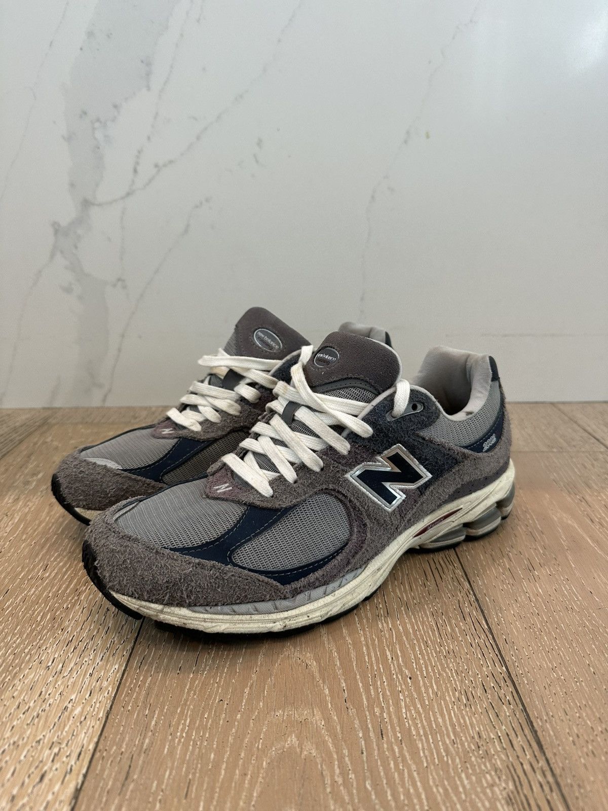 New Balance New Balance 2002R Navy Castlerock Size US 9.5 / EU 42-43 - 1 Thumbnail