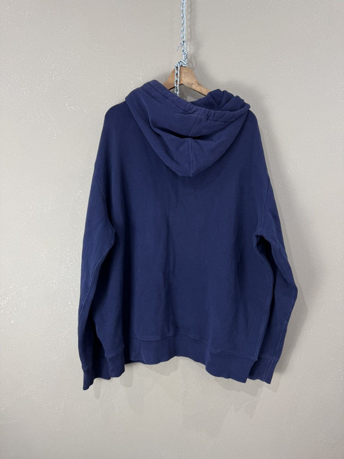 Polo Ralph Lauren Vintage PRL Blue Polo Ralph Lauren Hoodie Big Logo Size US XXL / EU 58 / 5 - 2 Thumbnail