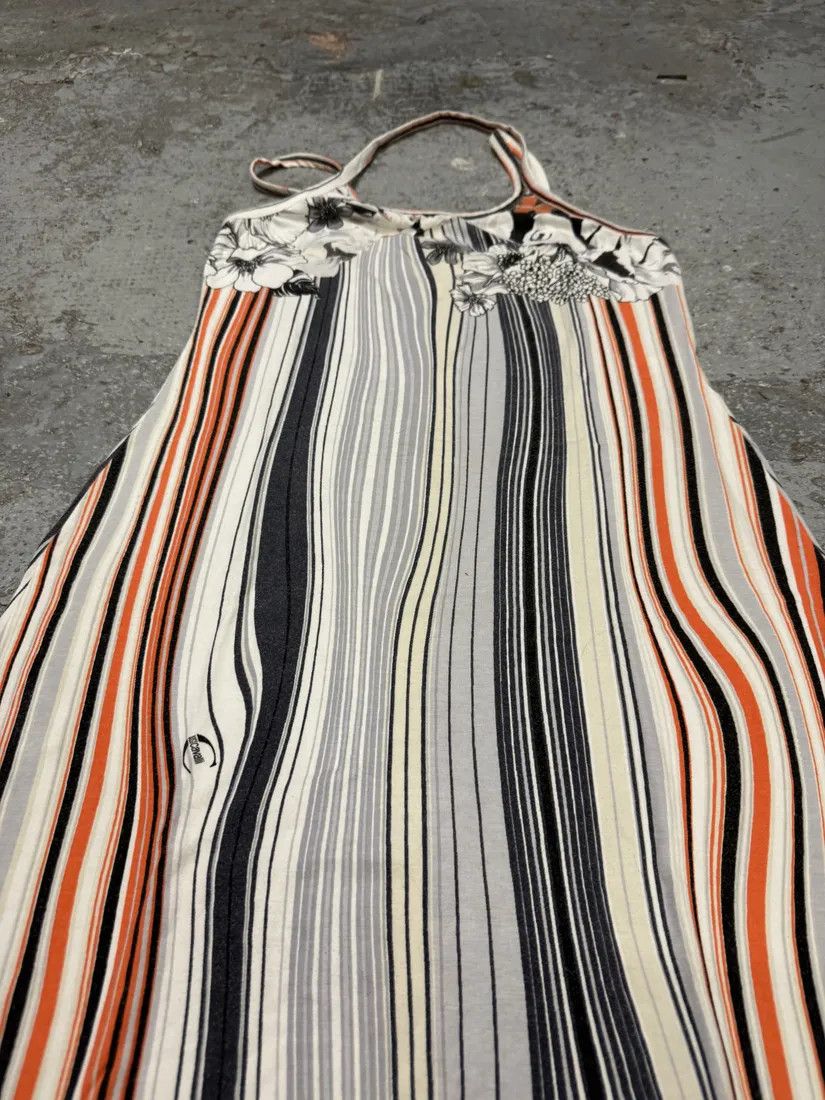Designer × Just Cavalli × Vintage SS2004 Cavalli Abstract Orange White Flowers Dress Size S / US 4 / IT 40 - 5 Thumbnail