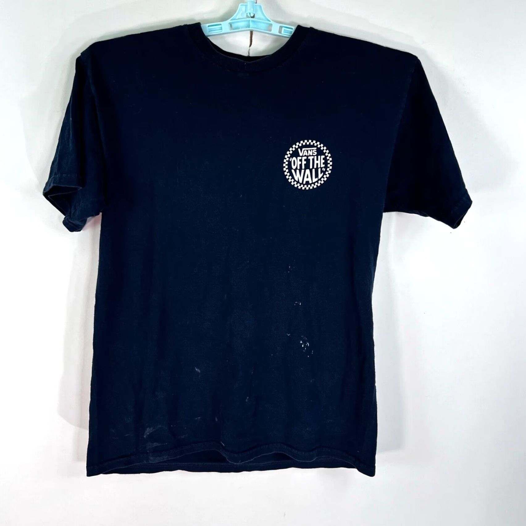 Vans VINTAGE Vans Off The Wall Skate T Shirt Adult M Black Distressed 2 Sided Graphic Mens Medium Black Shirt 90s Size US M / EU 48-50 / 2 - 2 Thumbnail