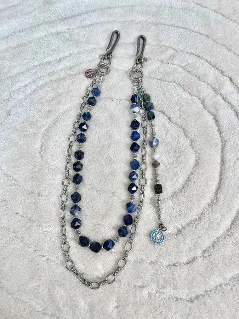 VIBE Pants Chain Peacock Blue Metal Concise Size ONE SIZE - 8 Thumbnail