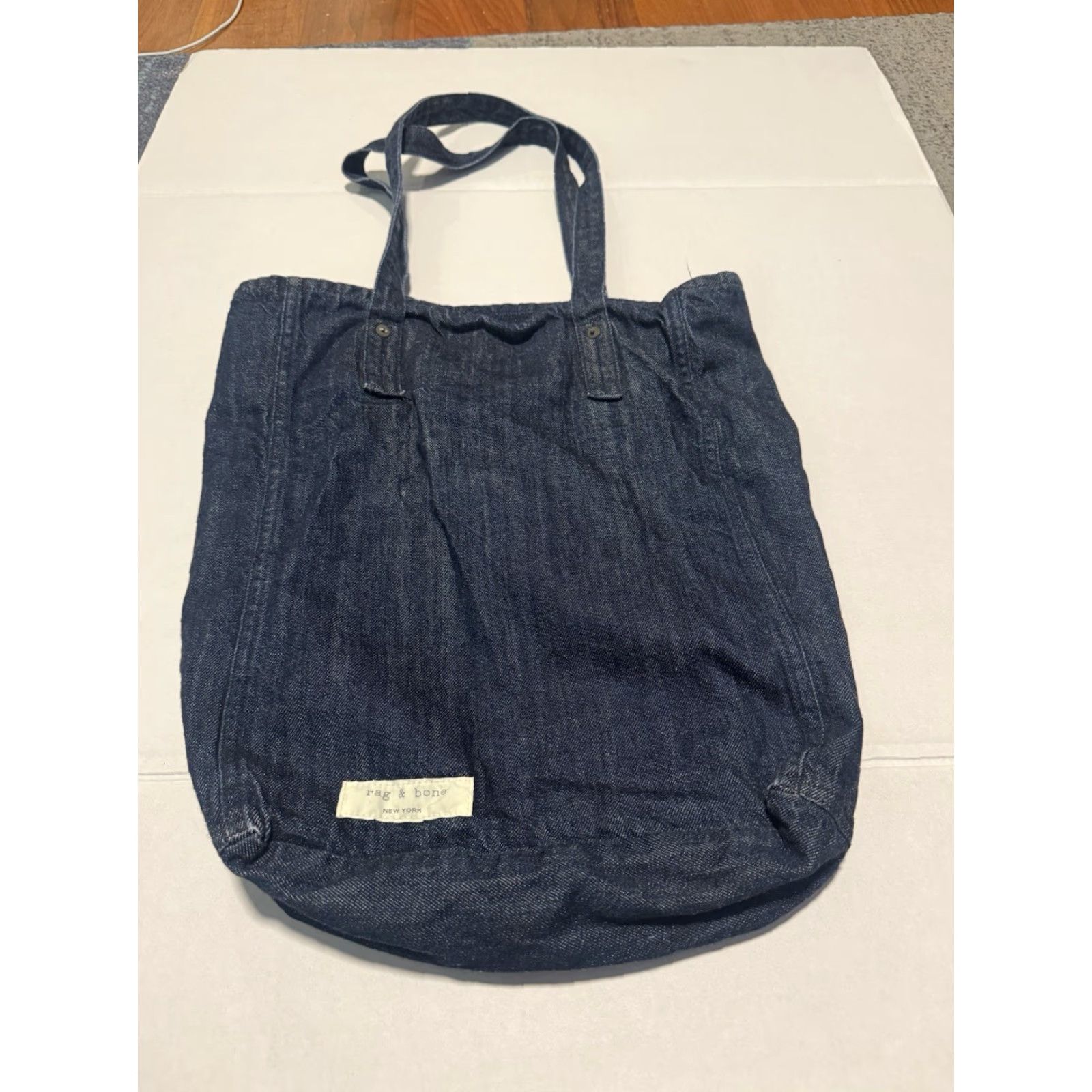 Rag & Bone RAG & BONE LADIES DAGGER DENIM TOTE SHOPPER HANDBAG MADE IN USA Size ONE SIZE - 4 Thumbnail
