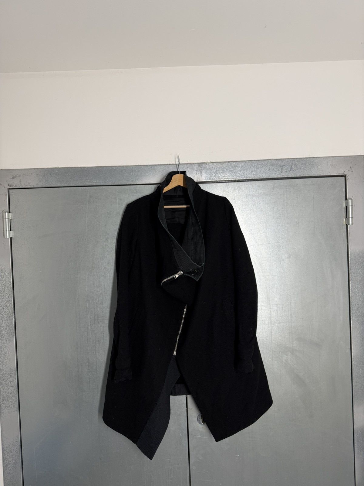 Rick Owens Rick Owens Lambs Wool Cross Zip Coat Size US S / EU 44-46 / 1 - 2 Thumbnail