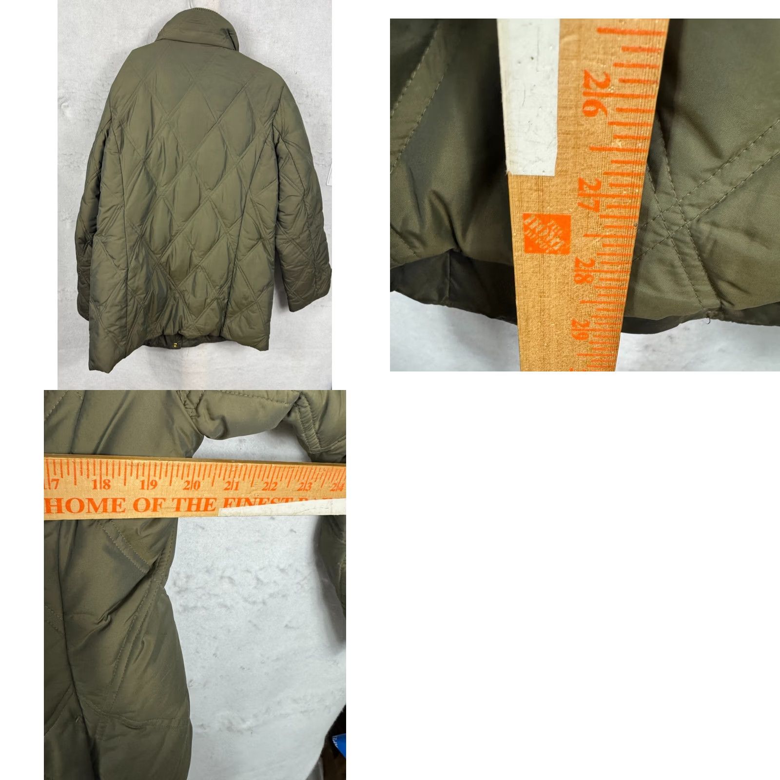 Ellen Tracy Ellen Tracy Company Puffer Coat Womens M Duck Down Green Full Zip Snap Button Size M / US 6-8 / IT 42-44 - 8 Thumbnail