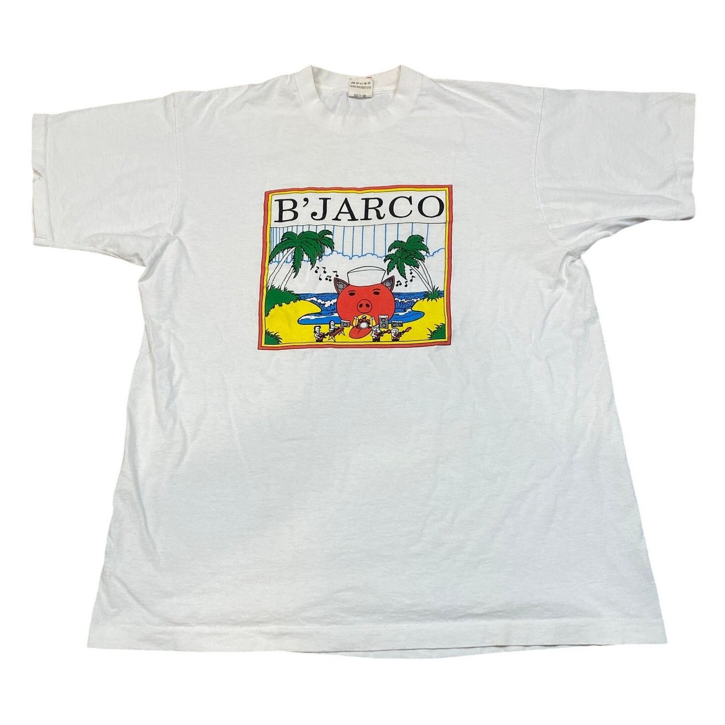 Band Tees × Fruit Of The Loom × Vintage Rare VTG 90s B'Jarco Taxi Driver Band Dr. Demento Shirt XL Size US XL / EU 56 / 4 - 1 Thumbnail