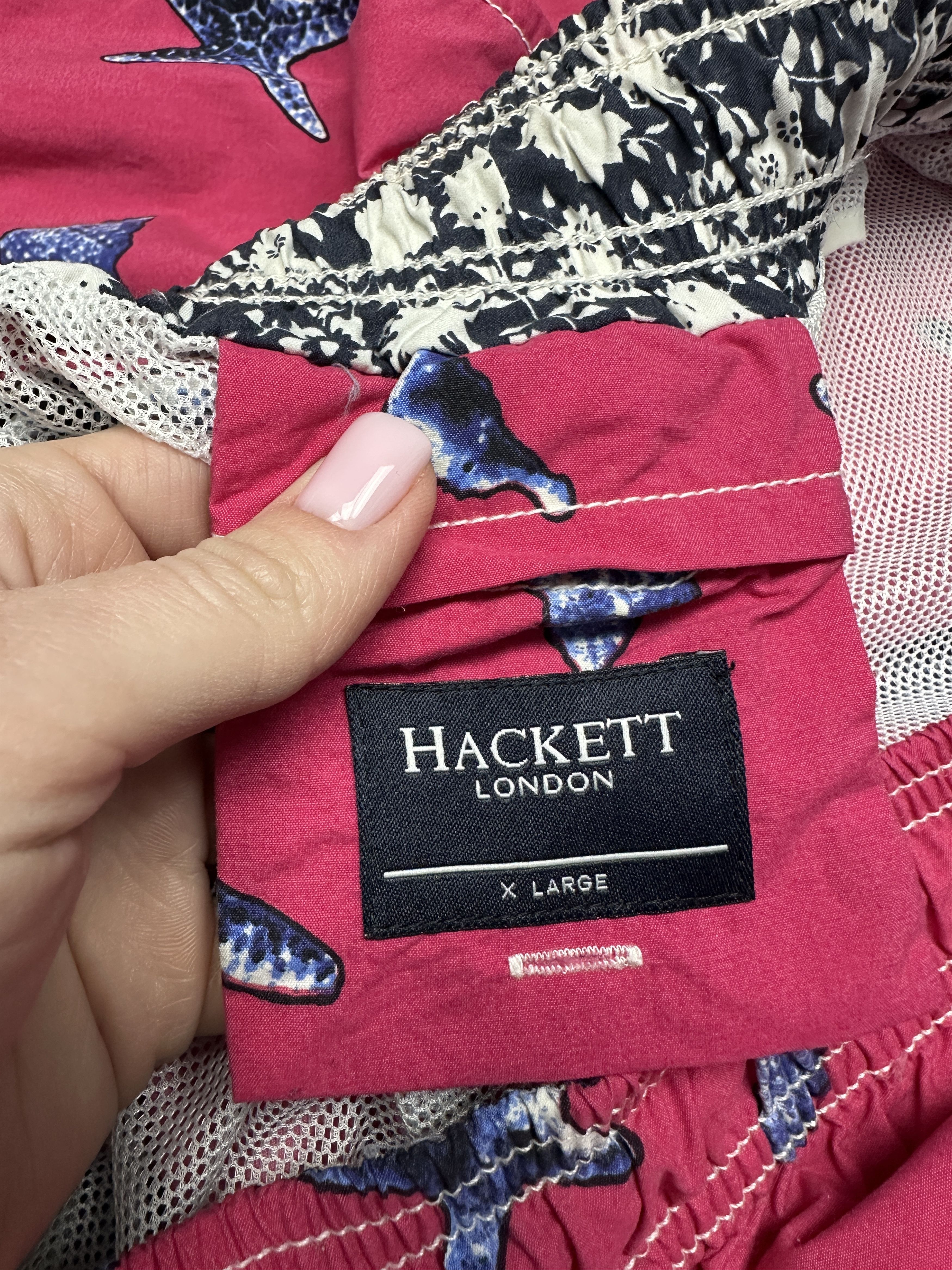 Hackett Hackett Mens Nylon Swimming Shorts Y2K Size US 36 / EU 52 - 3 Thumbnail