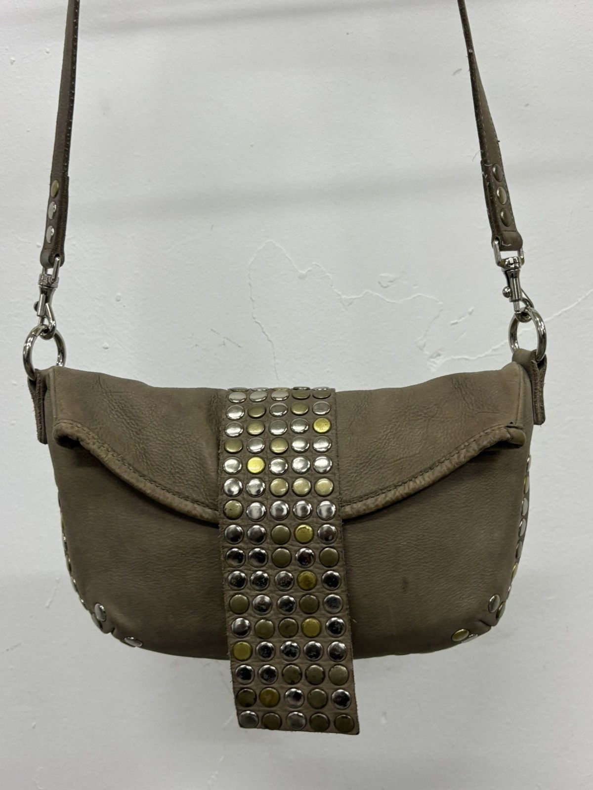 KMRii LGB GOA Lamb Leather Cyberpunk Studded Sling Bag Size ONE SIZE - 2 Thumbnail