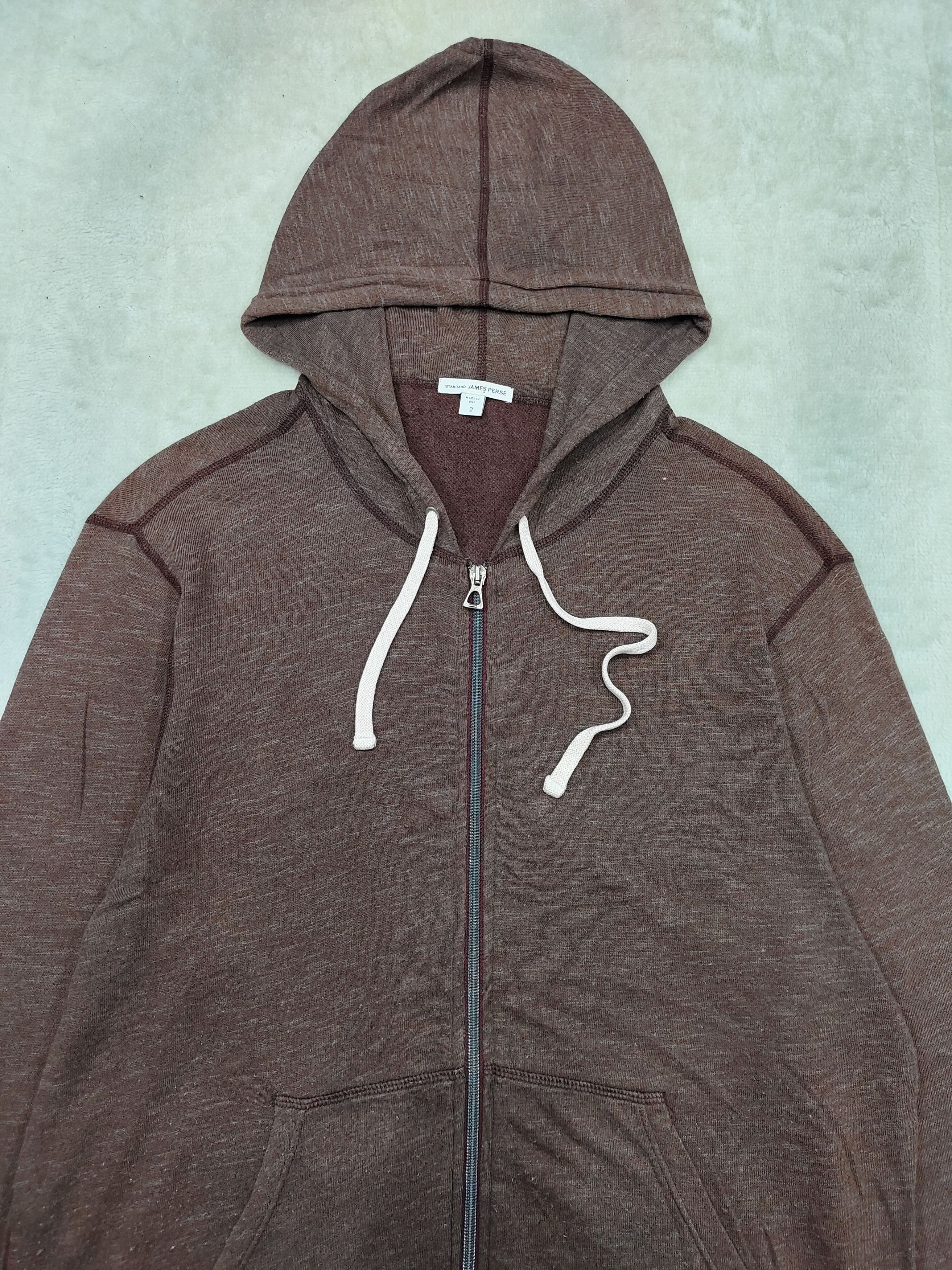James Perse James Perse💥Garment Dye Brown Soft Zip Hoodie Size US M / EU 48-50 / 2 - 2 Thumbnail