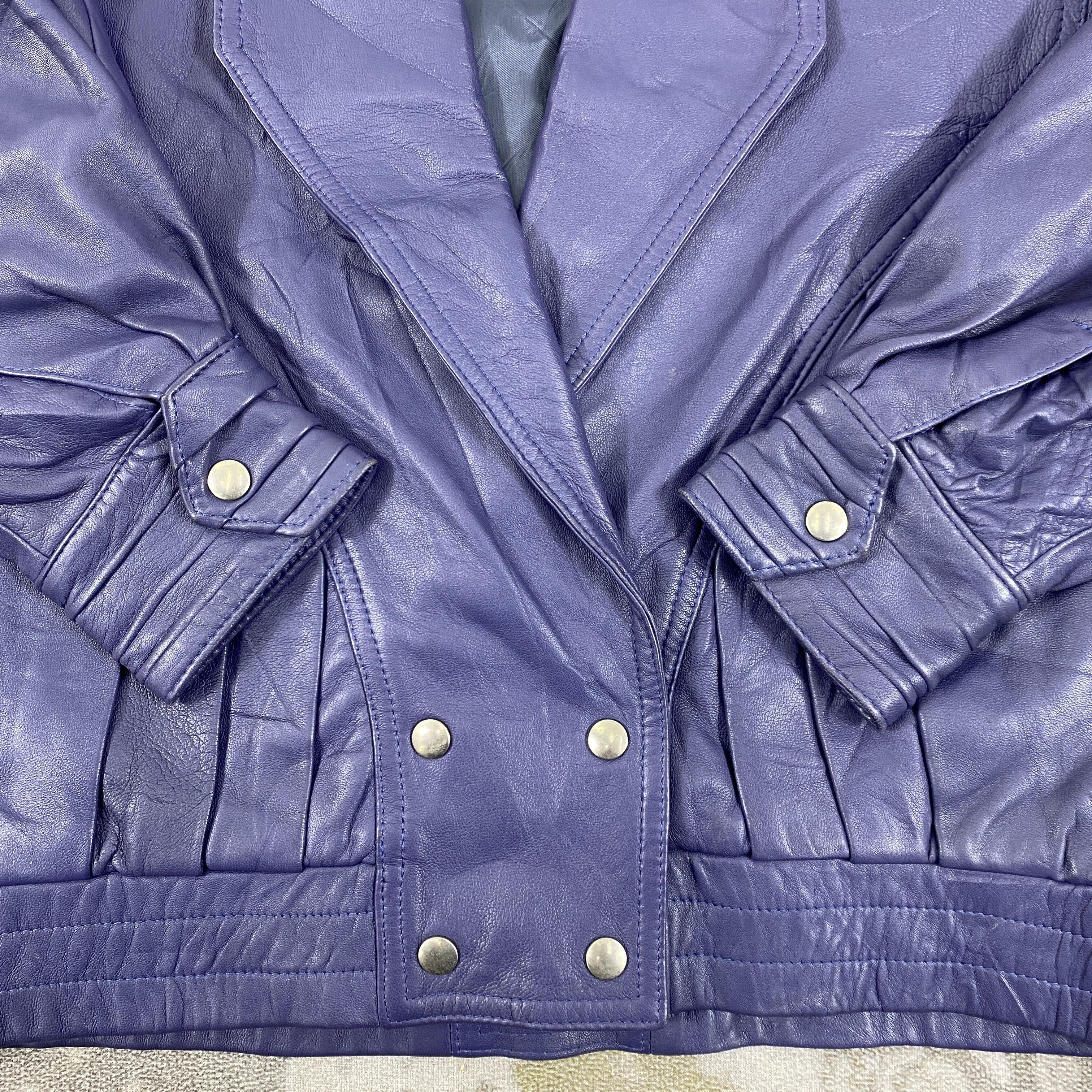 Vintage Vintage Genuine Real Leather Cropped Jacket Avant-Garde-J425 Size US S / EU 44-46 / 1 - 9 Thumbnail
