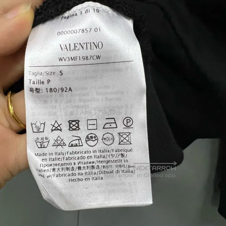 Valentino Black printed logo hoodie