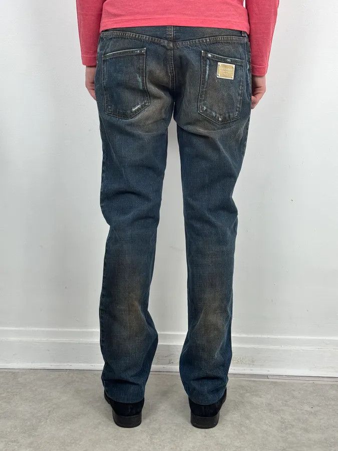Dolce & Gabbana AW2005 Dolce & Gabbana Blue Faded Distressed Denim Jeans Size US 32 / EU 48 - 4 Thumbnail