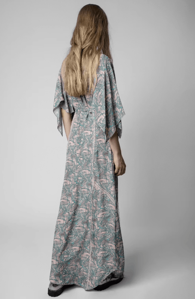 Zadig & Voltaire Zadig & Voltaire Rielle Snake Chaines Silk Blend Dress ( M ) Size M / US 6-8 / IT 42-44 - 9 Thumbnail