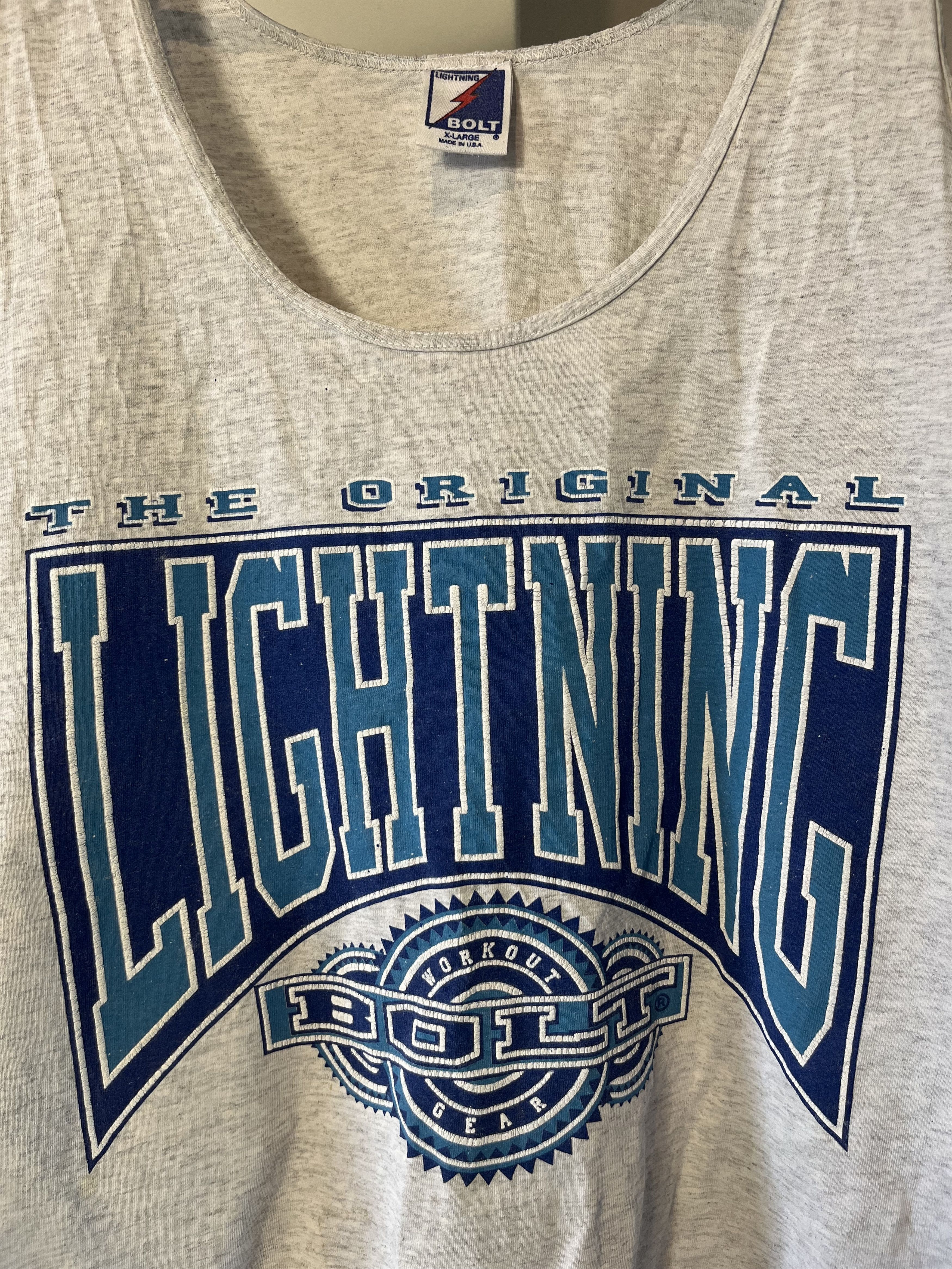 Lightning Bolt Vintage 90s Lighting Bolt Made in USA Surfing Band Tank Top Size US XL / EU 56 / 4 - 3 Thumbnail