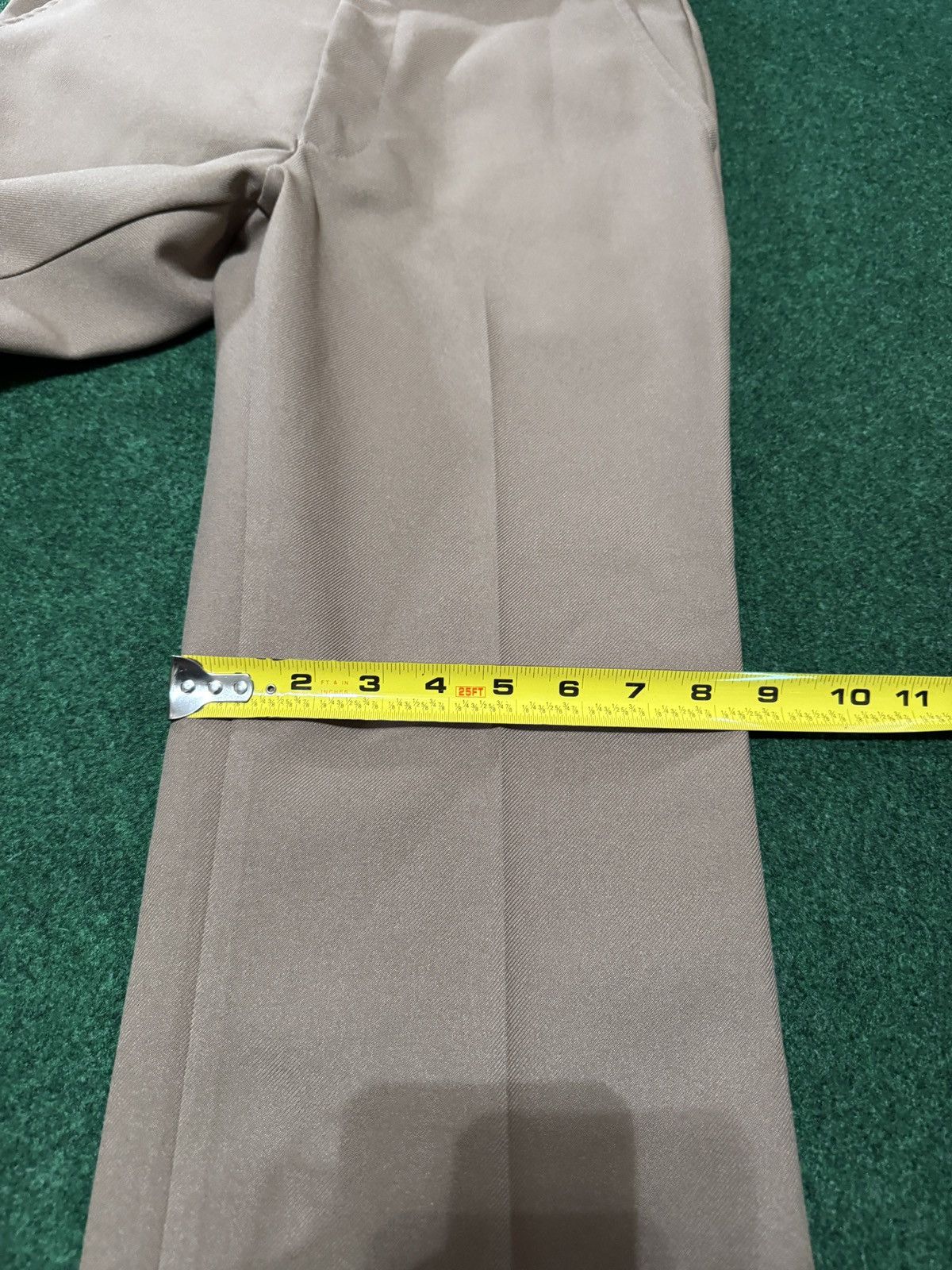 Farah Vintage 70s 80s Farah Flare Bootcut Biege 29x27 Khaki Pants Size 29" - 8 Thumbnail