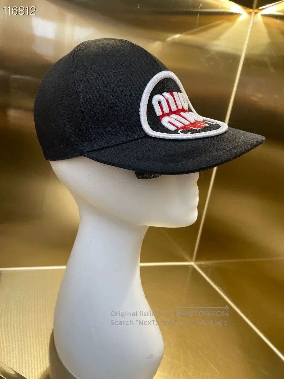 Miu Miu Miumiu Classic Black Baseball Cap. Size ONE SIZE - 3 Thumbnail