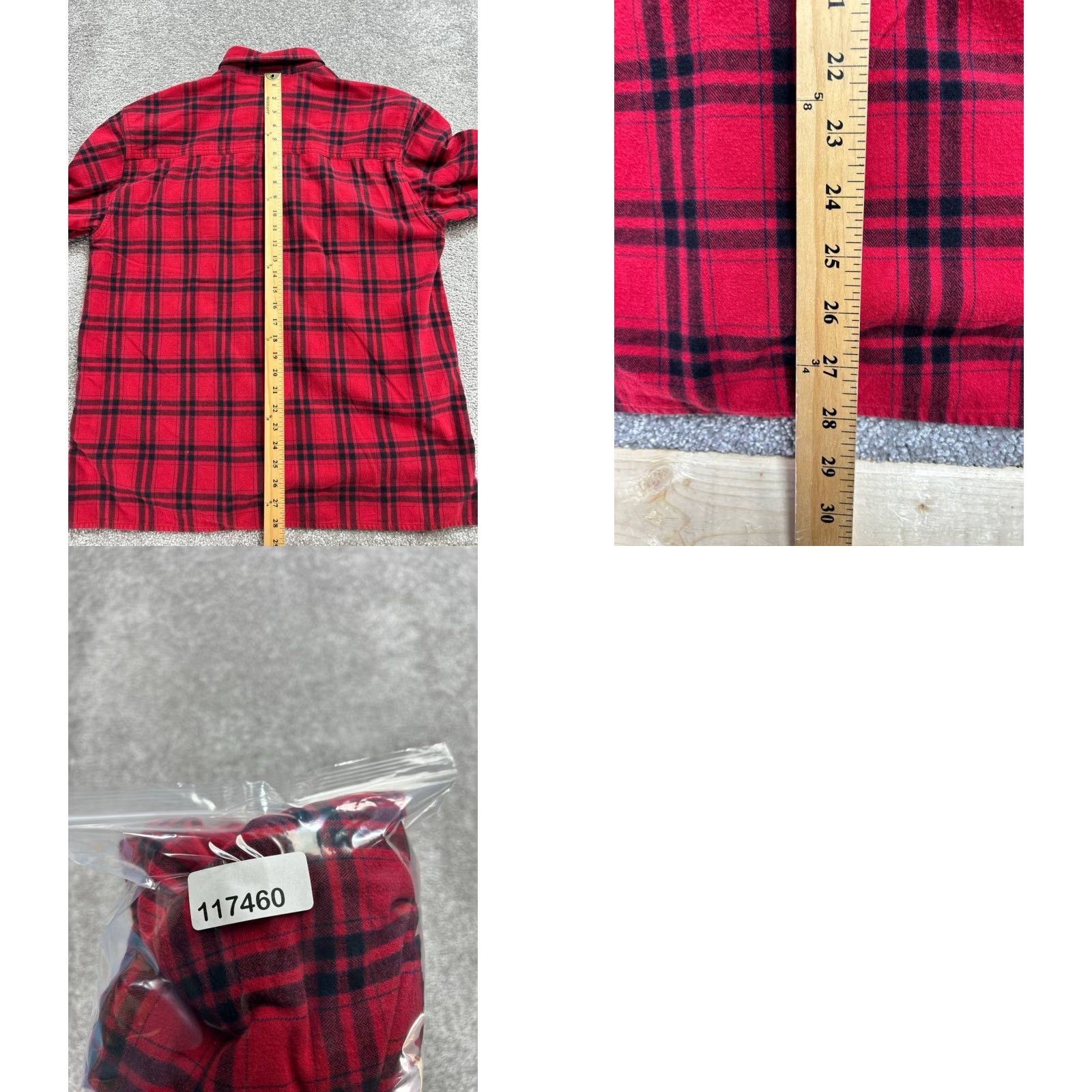 The North Face The North Face Shirt Mens Large Red Plaid Logo Cotton Flannel Pockets Button Up Size US L / EU 52-54 / 3 - 8 Thumbnail