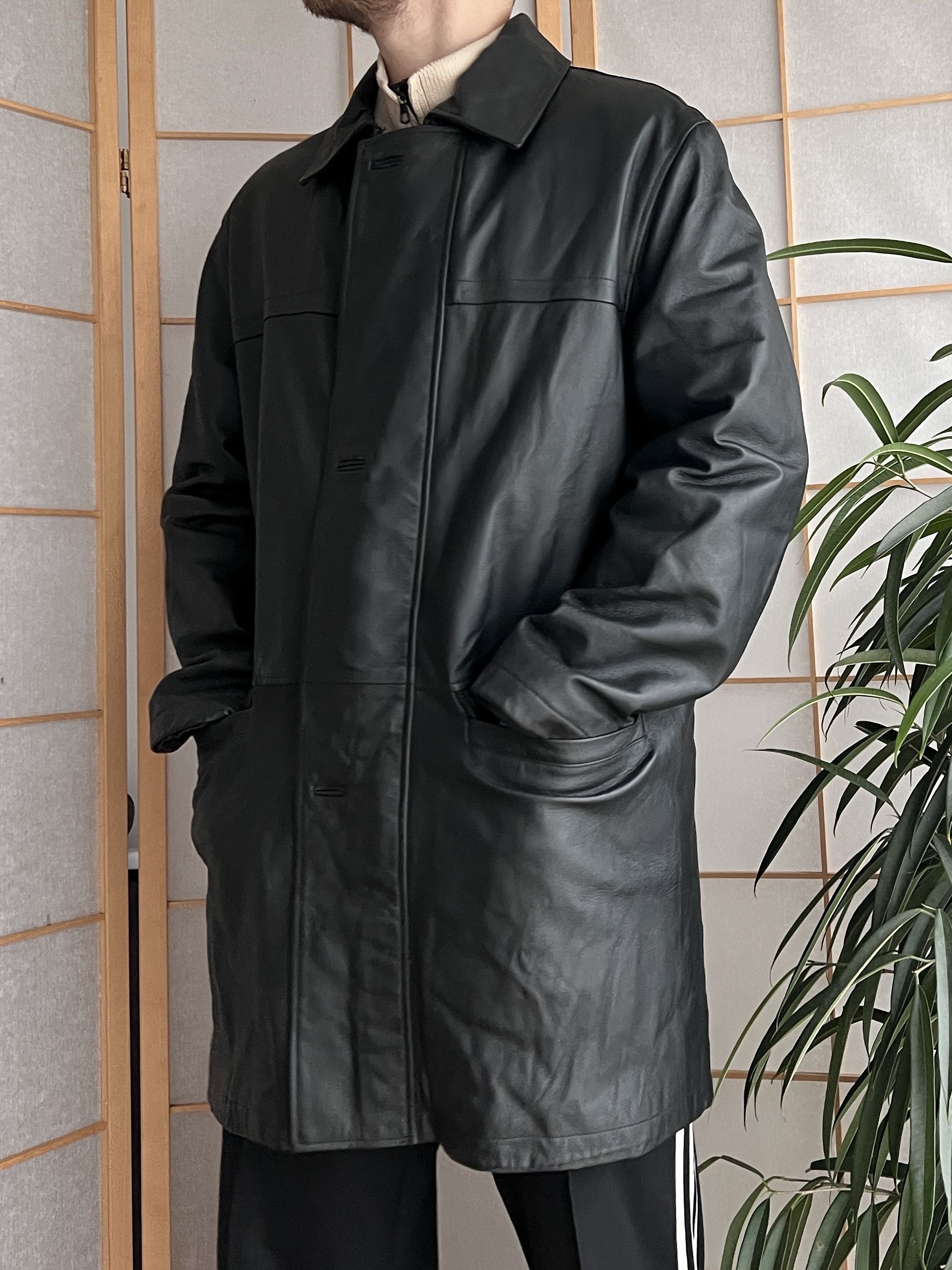 If Six Was Nine 14th Addiction Yohji Yamamoto style leather jacket LGB coat Size US XL / EU 56 / 4 - 1 Thumbnail