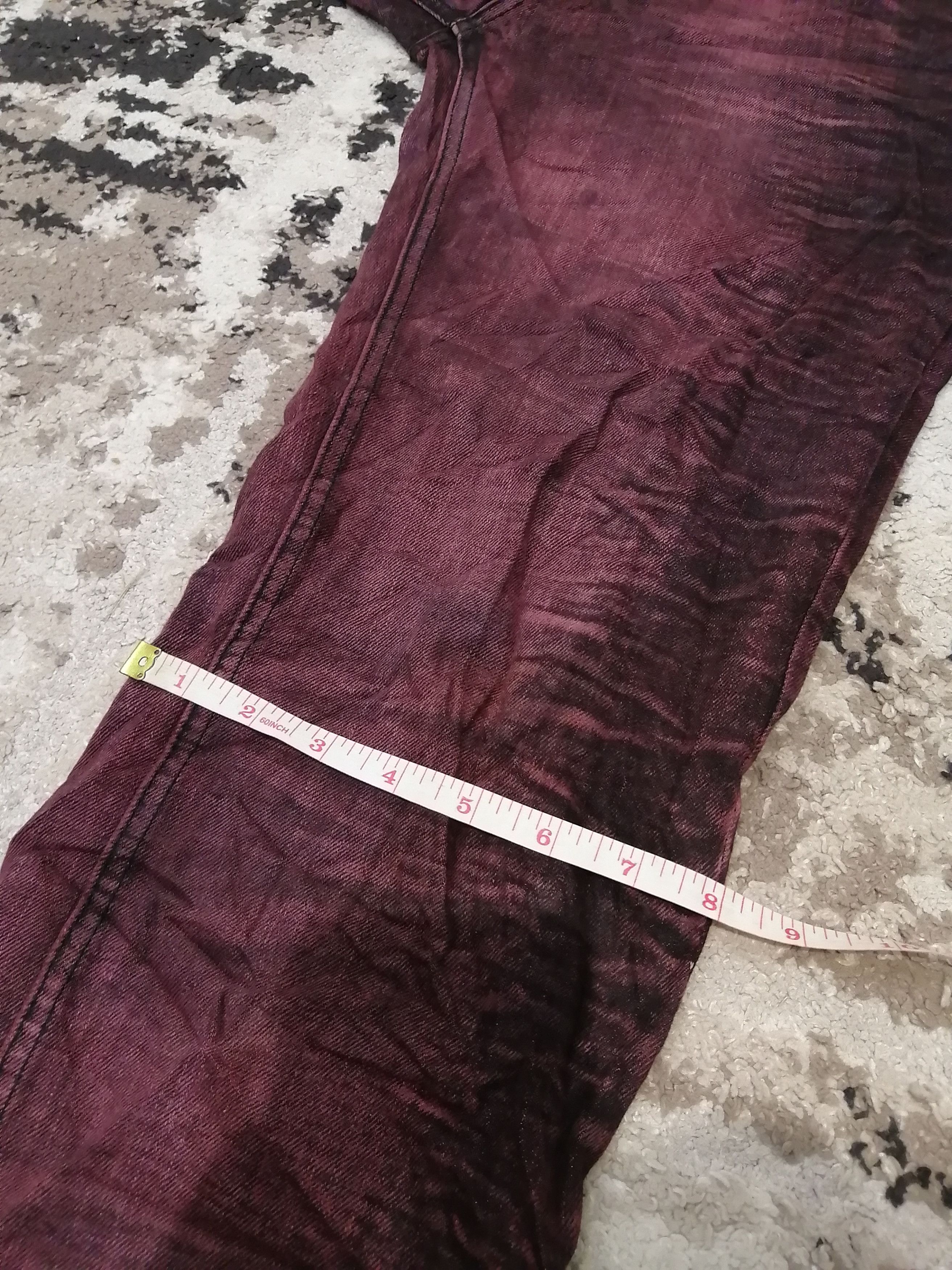 If Six Was Nine Vintage Lowbox Japan Distressed Look Jeans Size US 33 - 11 Thumbnail
