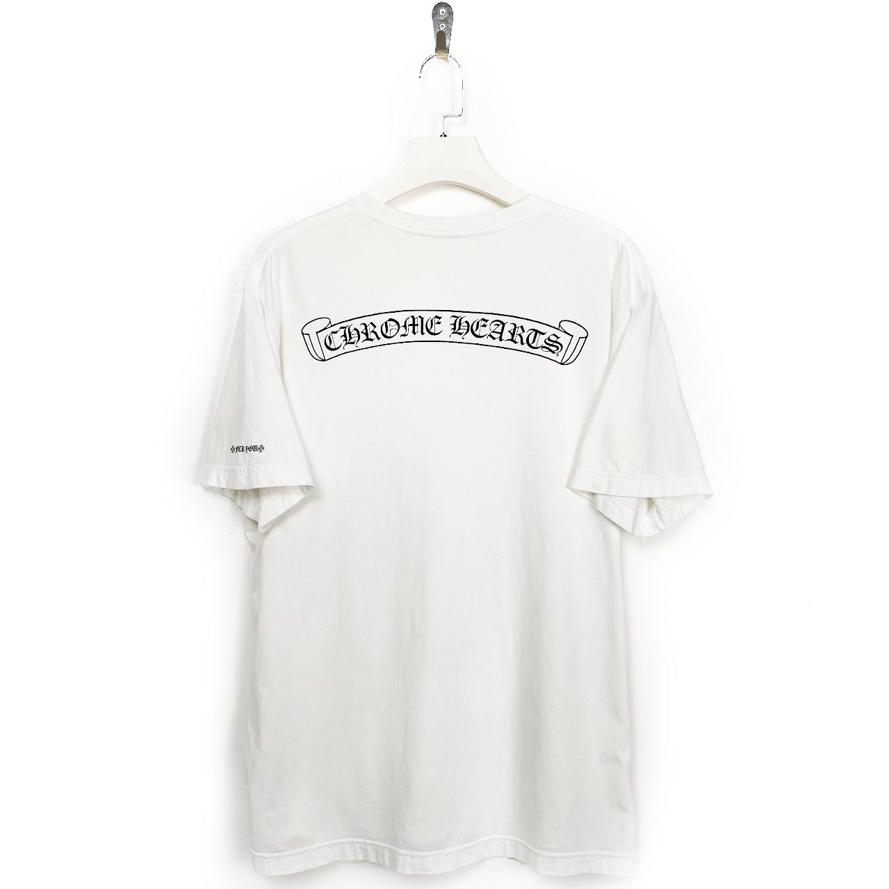 Chrome hearts chrome hearts scroll logo shirt grailed