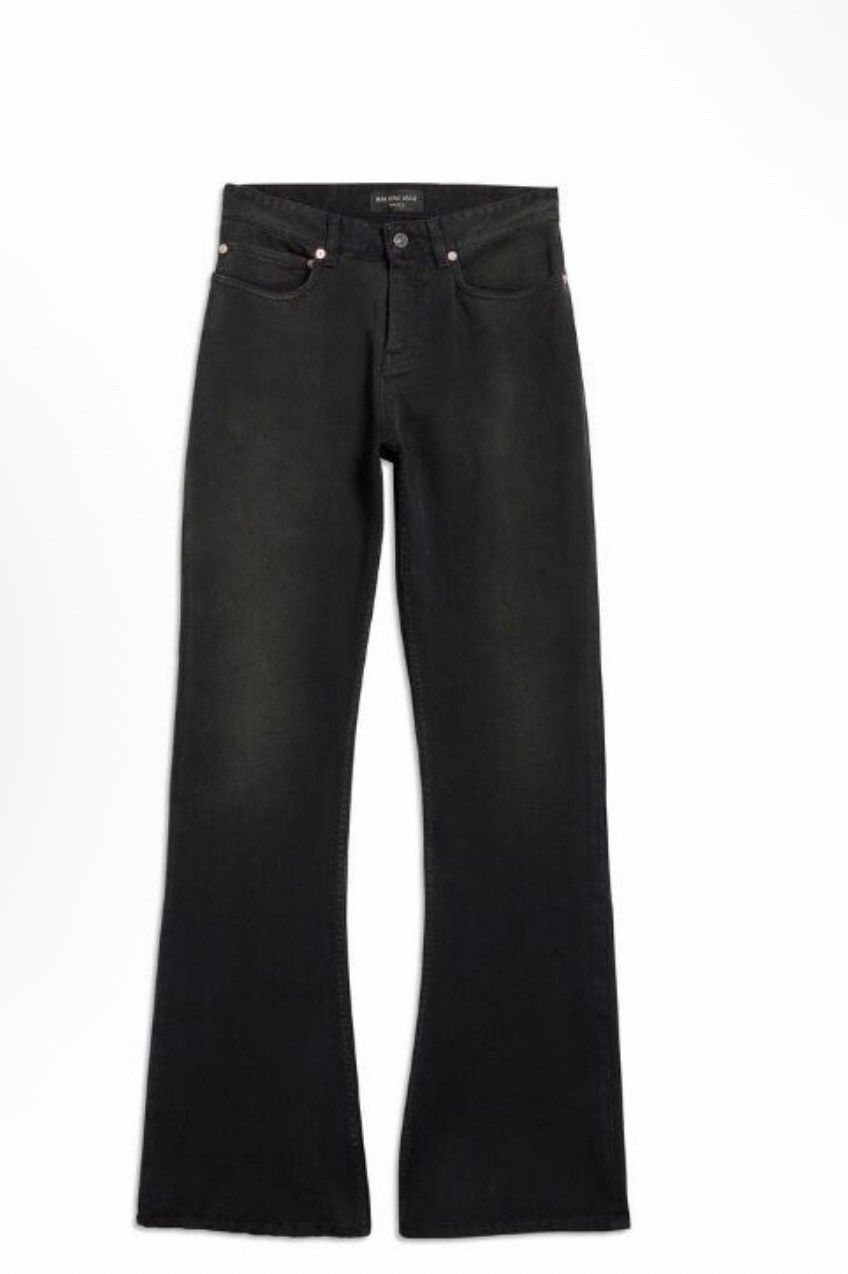 Balenciaga Balenciaga black sun faded bootcut jeans size small Size US 29 - 1 Thumbnail
