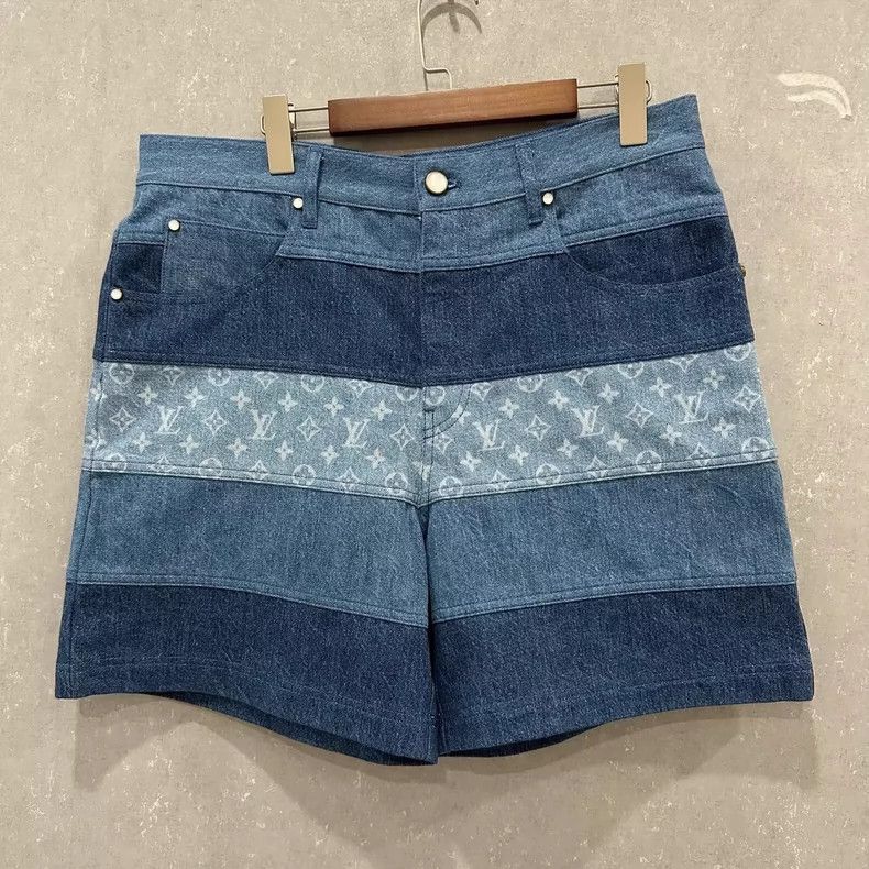 Louis Vuitton Louis Vuitton Patchwork Denim Shorts Size 34 Size US 34 / EU 50 - 1 Thumbnail